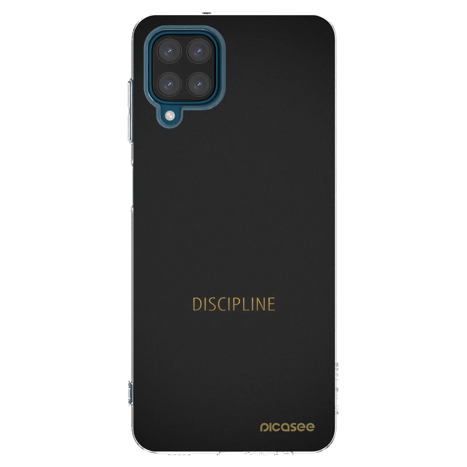Picasee Samsung Galaxy A12 A125F Hülle - Transparentes Silikon - Discipline