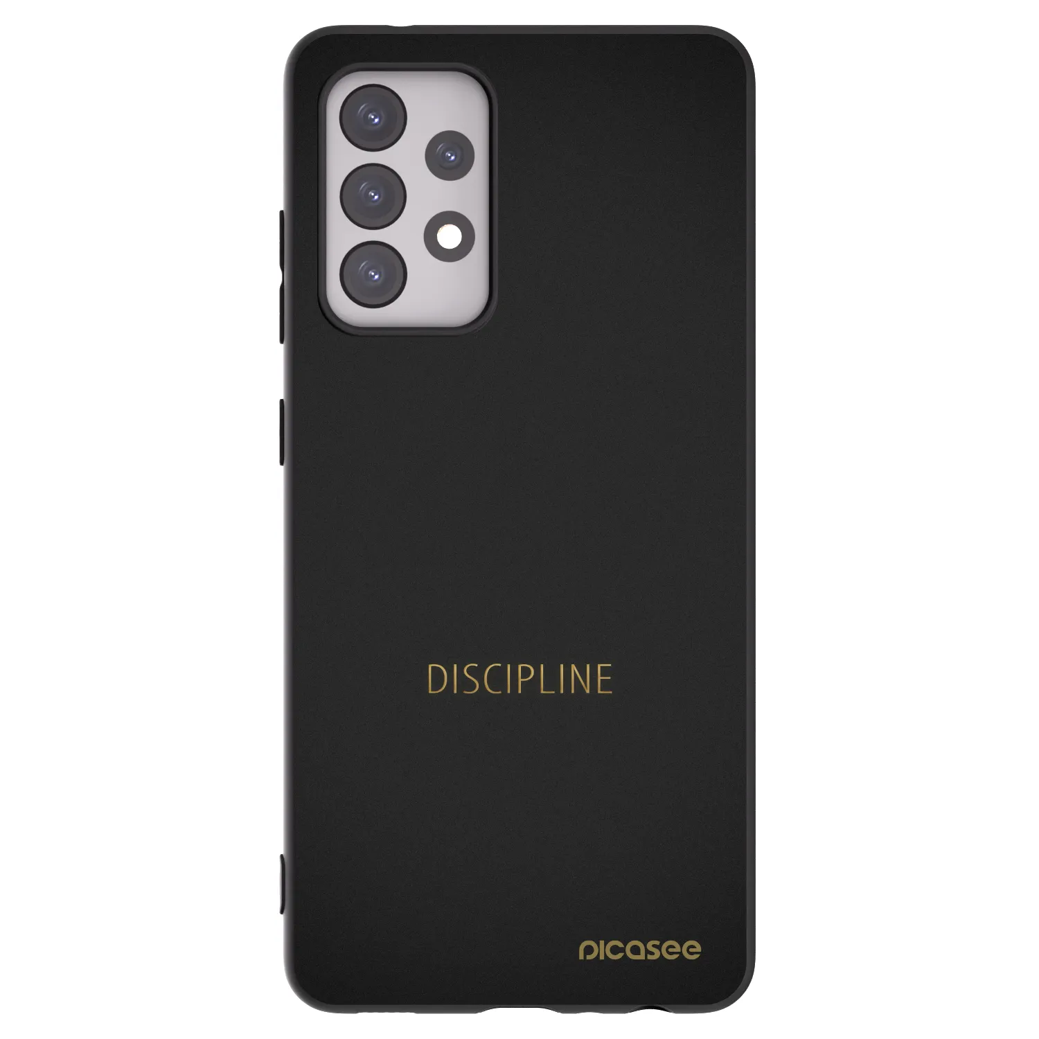Picasee Samsung Galaxy A52 5G A525F Hülle - Schwarzes Silikon - Discipline