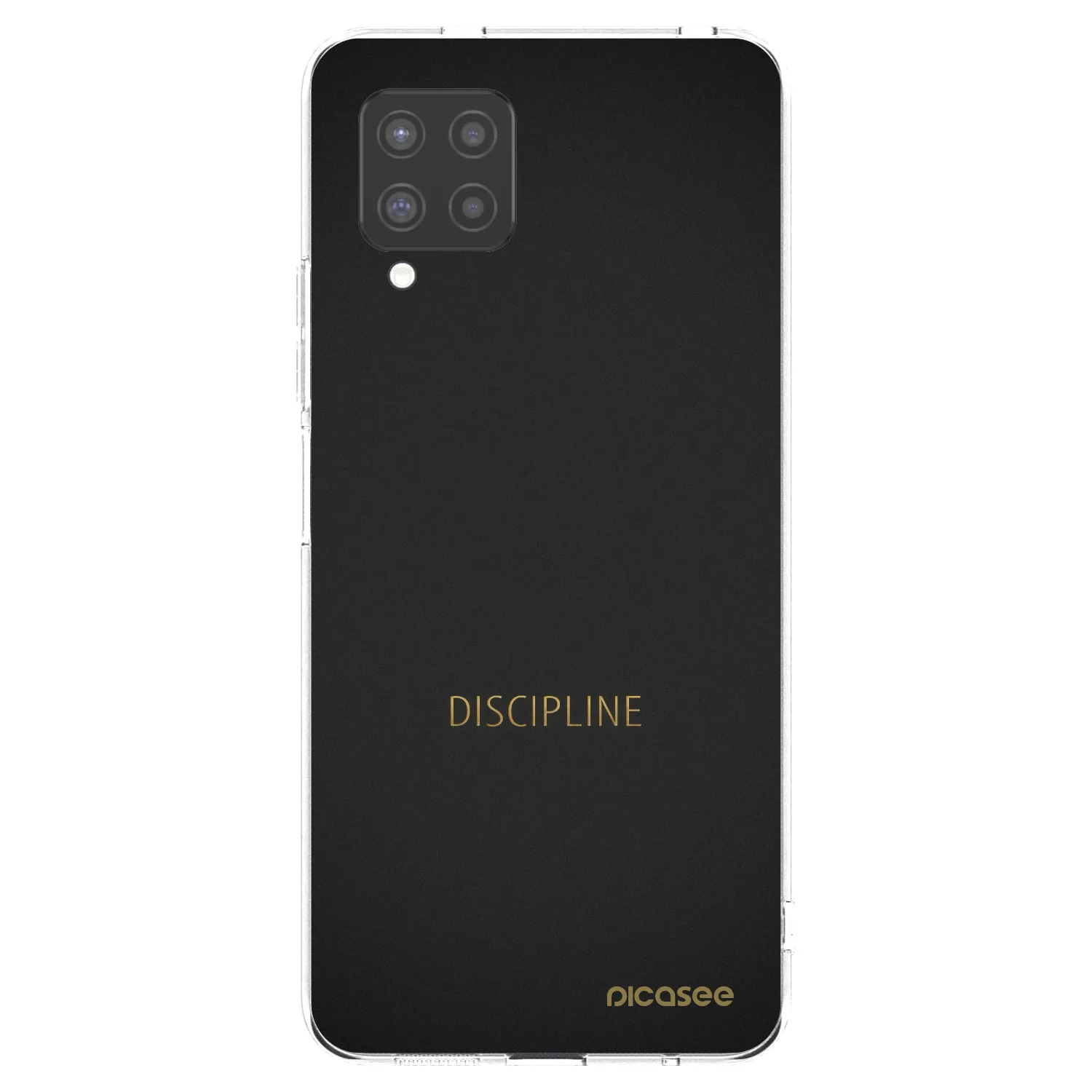 Picasee Samsung Galaxy A42 A426B Hülle - Transparentes Silikon - Discipline