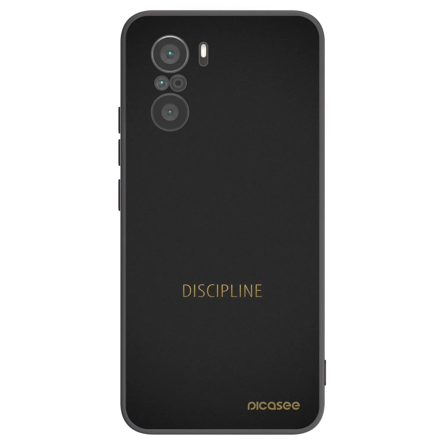 Picasee Xiaomi Poco F3 Hülle - Schwarzes Silikon - Discipline