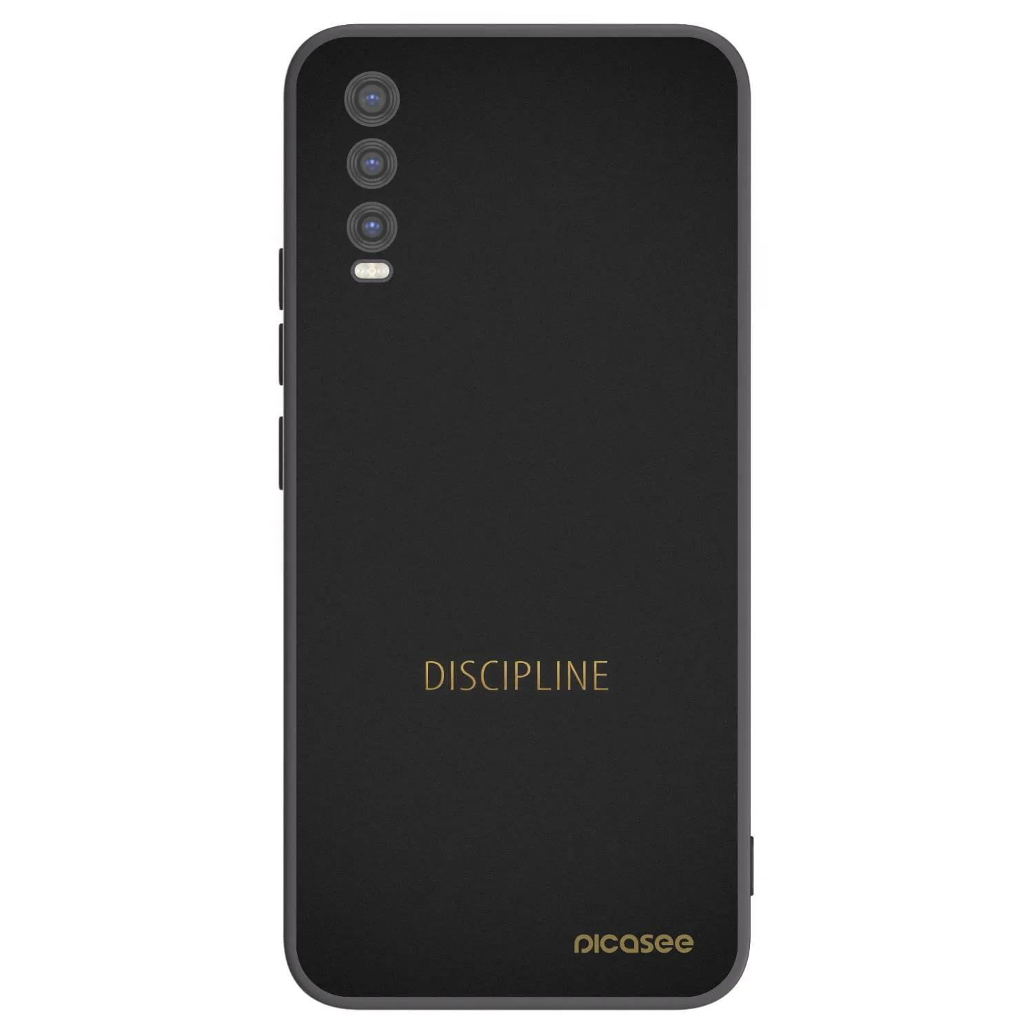 Picasee Vivo Y20s Hülle - Schwarzes Silikon - Discipline