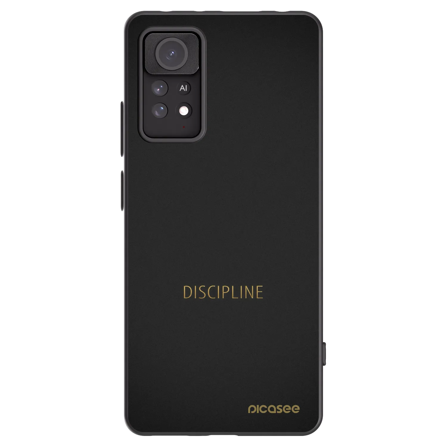 Picasee Xiaomi Redmi Note 11 Pro Hülle - Schwarzes Silikon - Discipline