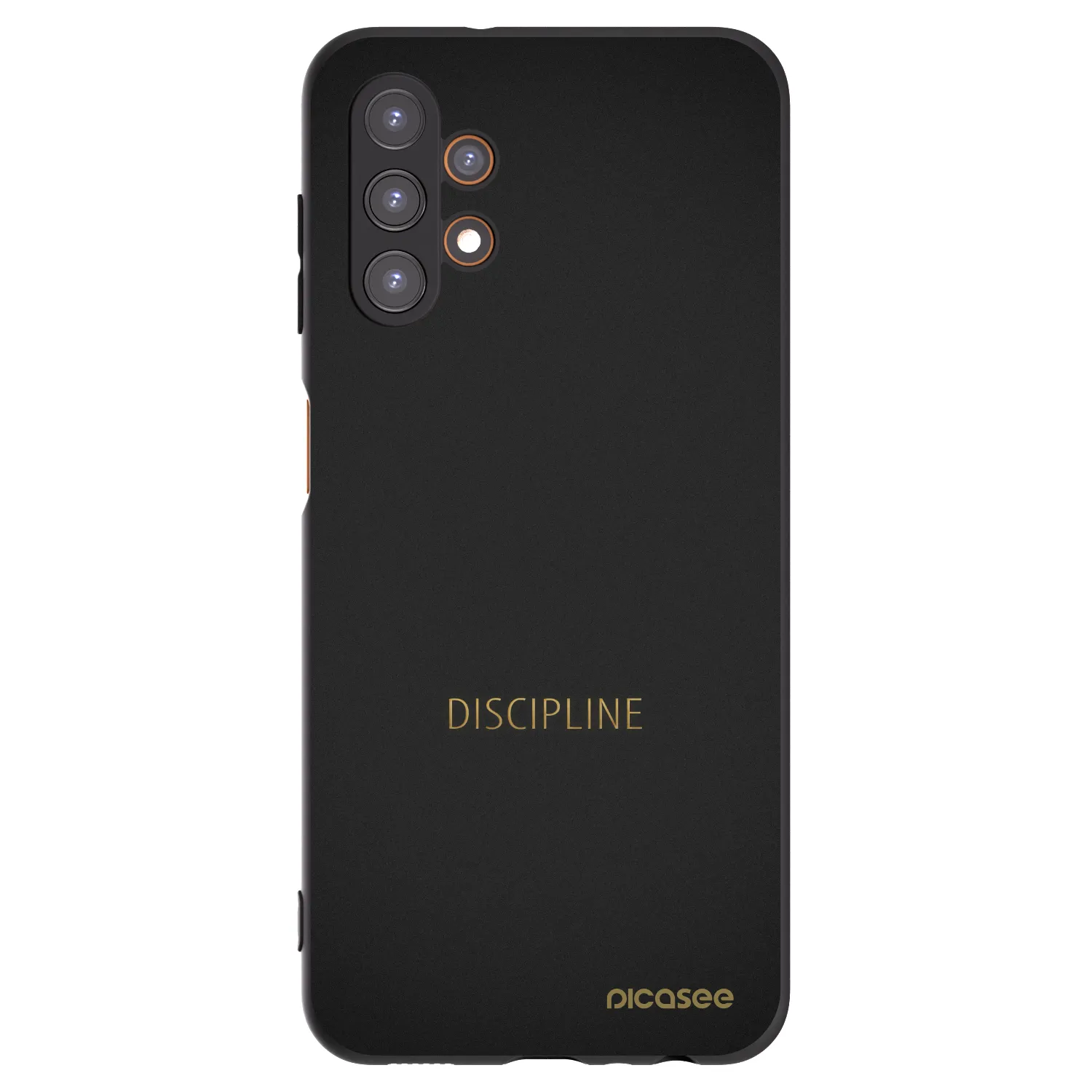 Picasee Samsung Galaxy A13 4G A135 Hülle - Schwarzes Silikon - Discipline