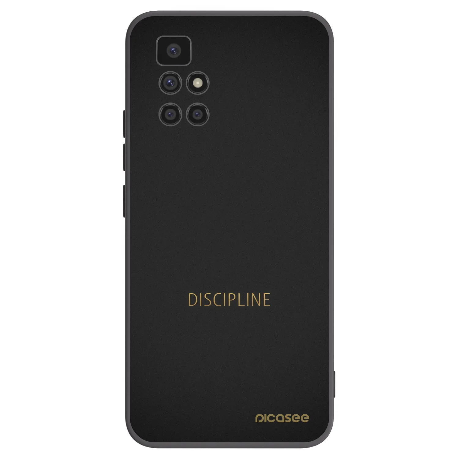 Picasee Xiaomi Redmi 10 (2022) Hülle - Schwarzes Silikon - Discipline