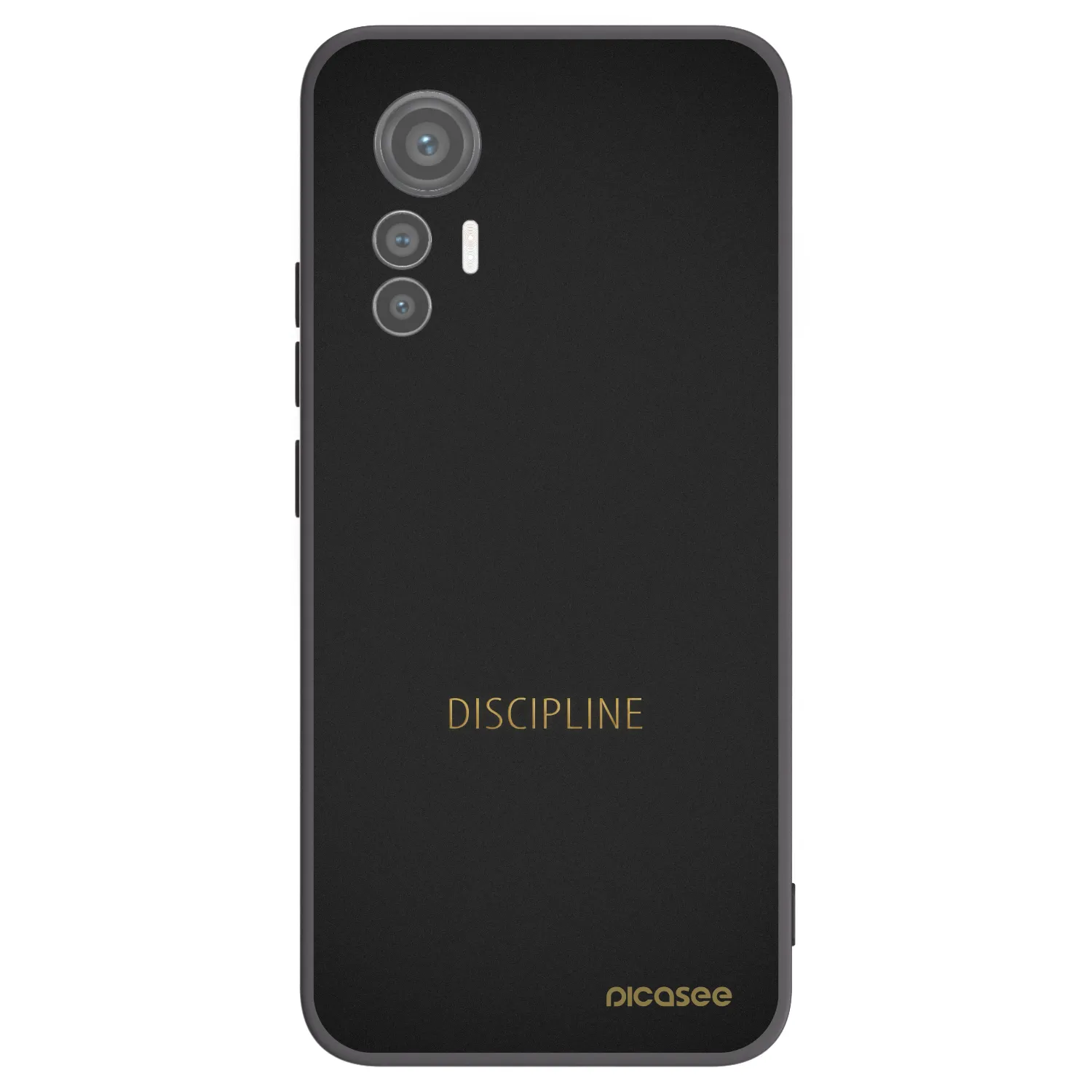 Picasee Xiaomi 12 Lite Hülle - Schwarzes Silikon - Discipline