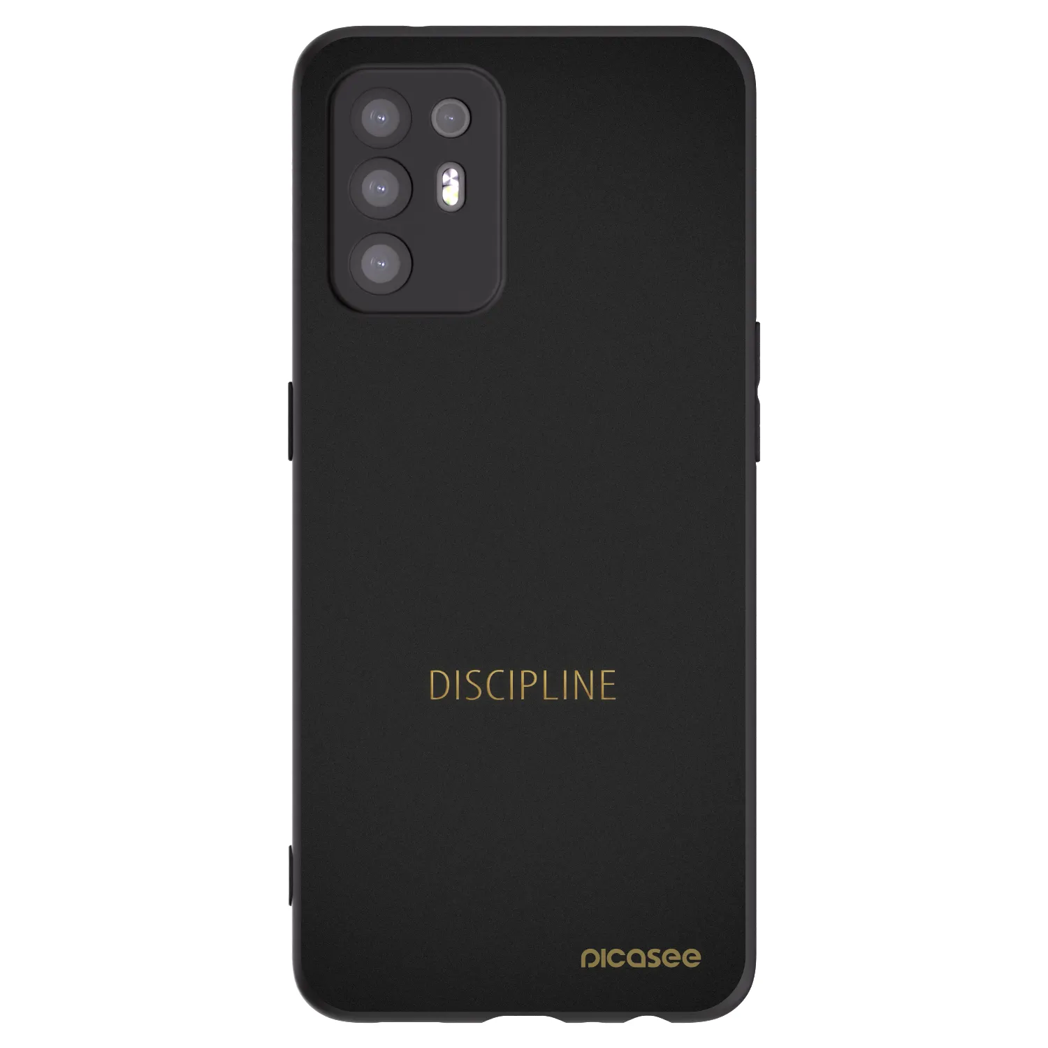 Picasee OPPO A94 5G Hülle - Schwarzes Silikon - Discipline