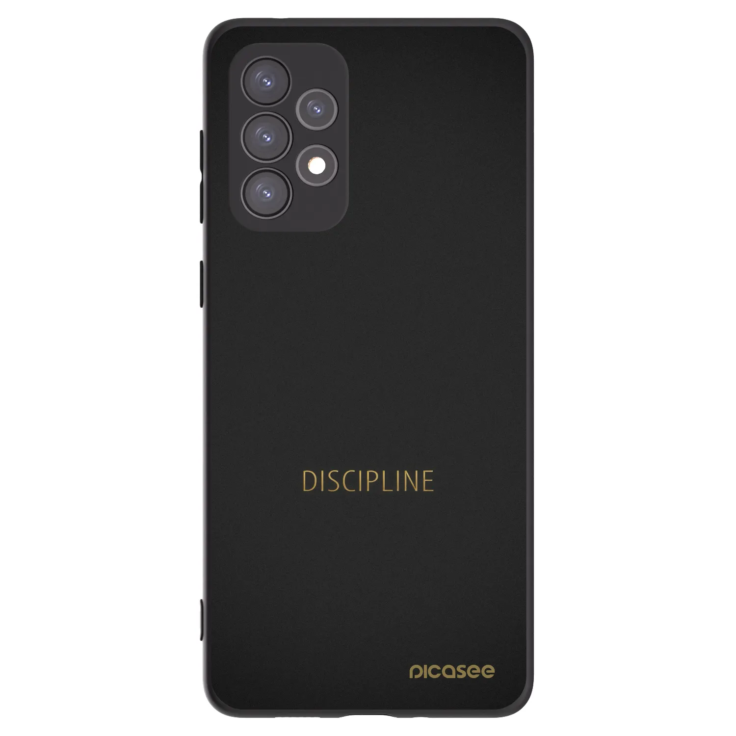 Picasee Samsung Galaxy A73 5G Hülle - Schwarzes Silikon - Discipline
