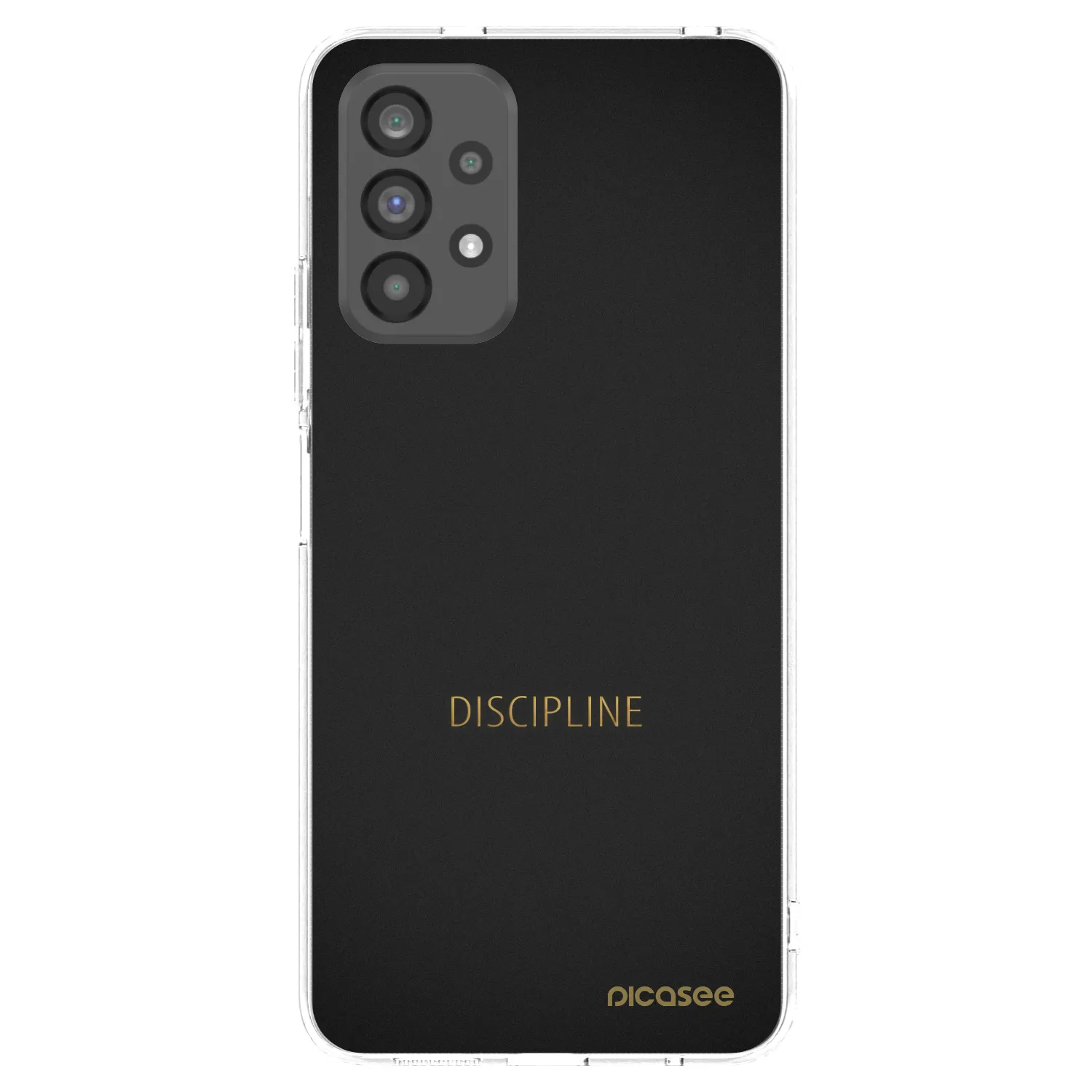 Picasee Samsung Galaxy A73 5G Hülle - Transparentes Silikon - Discipline