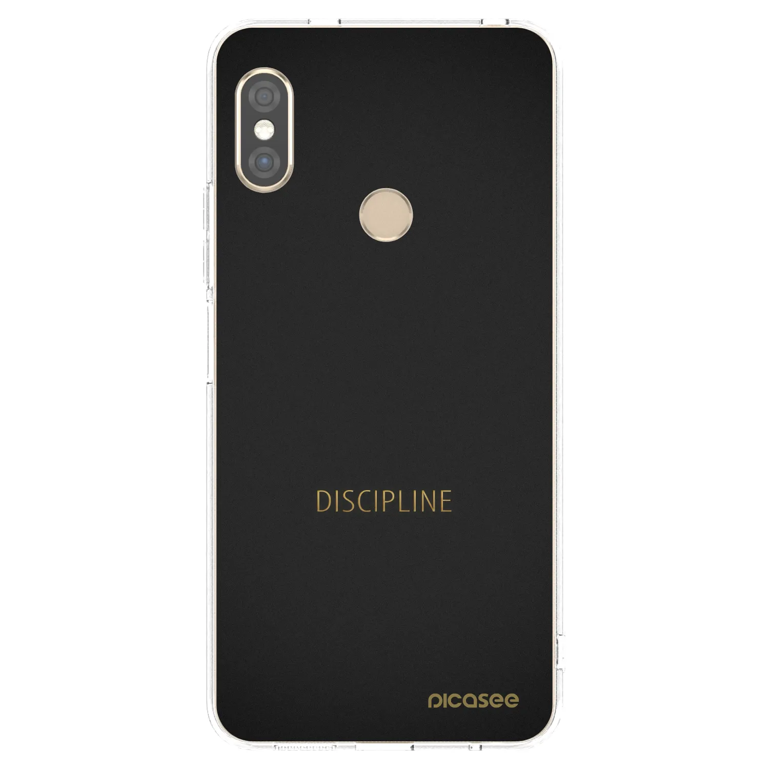 Picasee Xiaomi Redmi Note 5 Global Hülle - Transparentes Silikon - Discipline