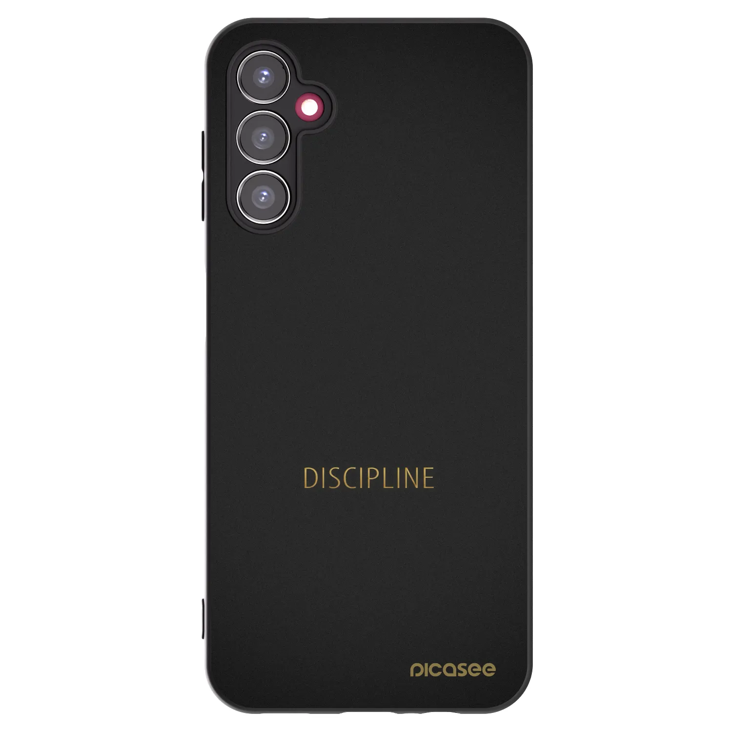 Picasee Samsung Galaxy A14 4G A145R Hülle - Schwarzes Silikon - Discipline