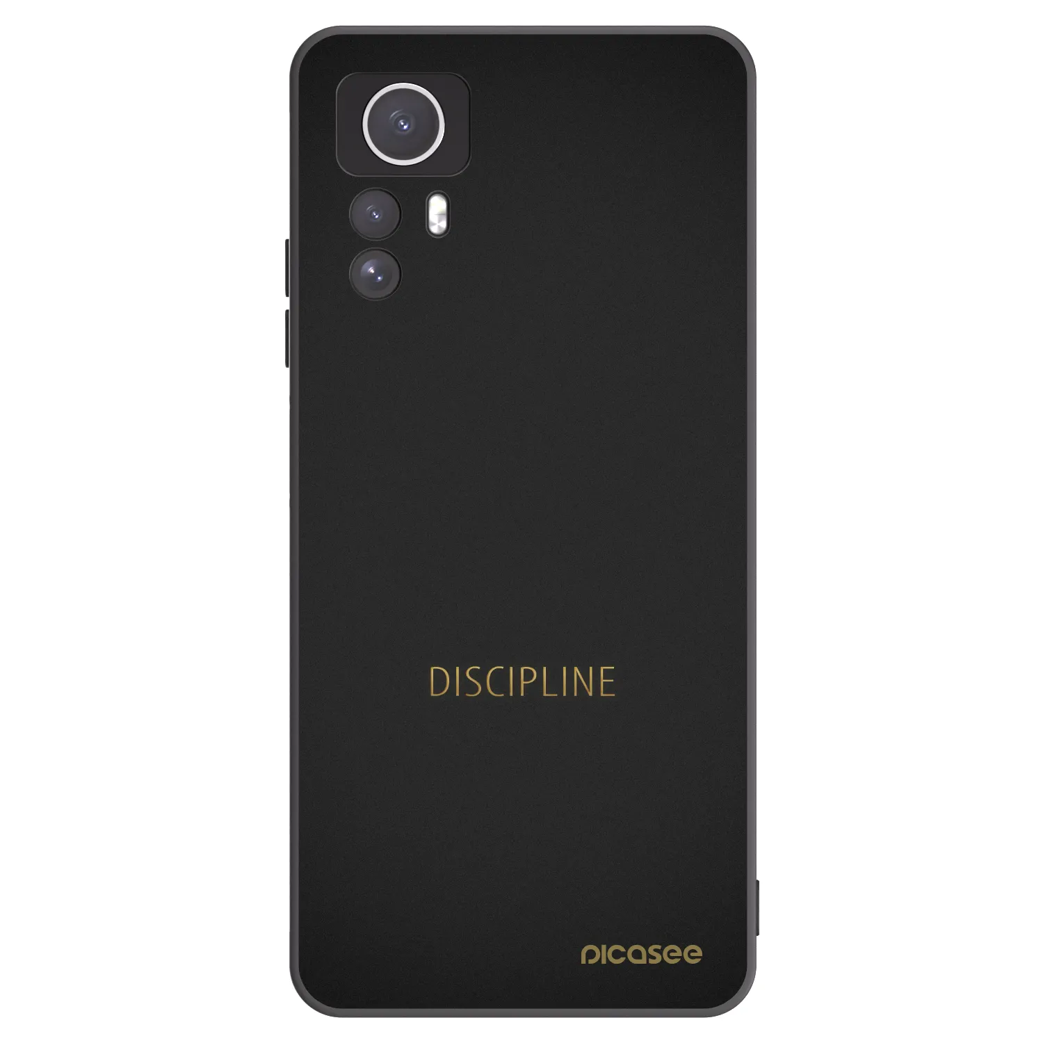 Picasee Xiaomi Redmi Note 12S Hülle - Schwarzes Silikon - Discipline
