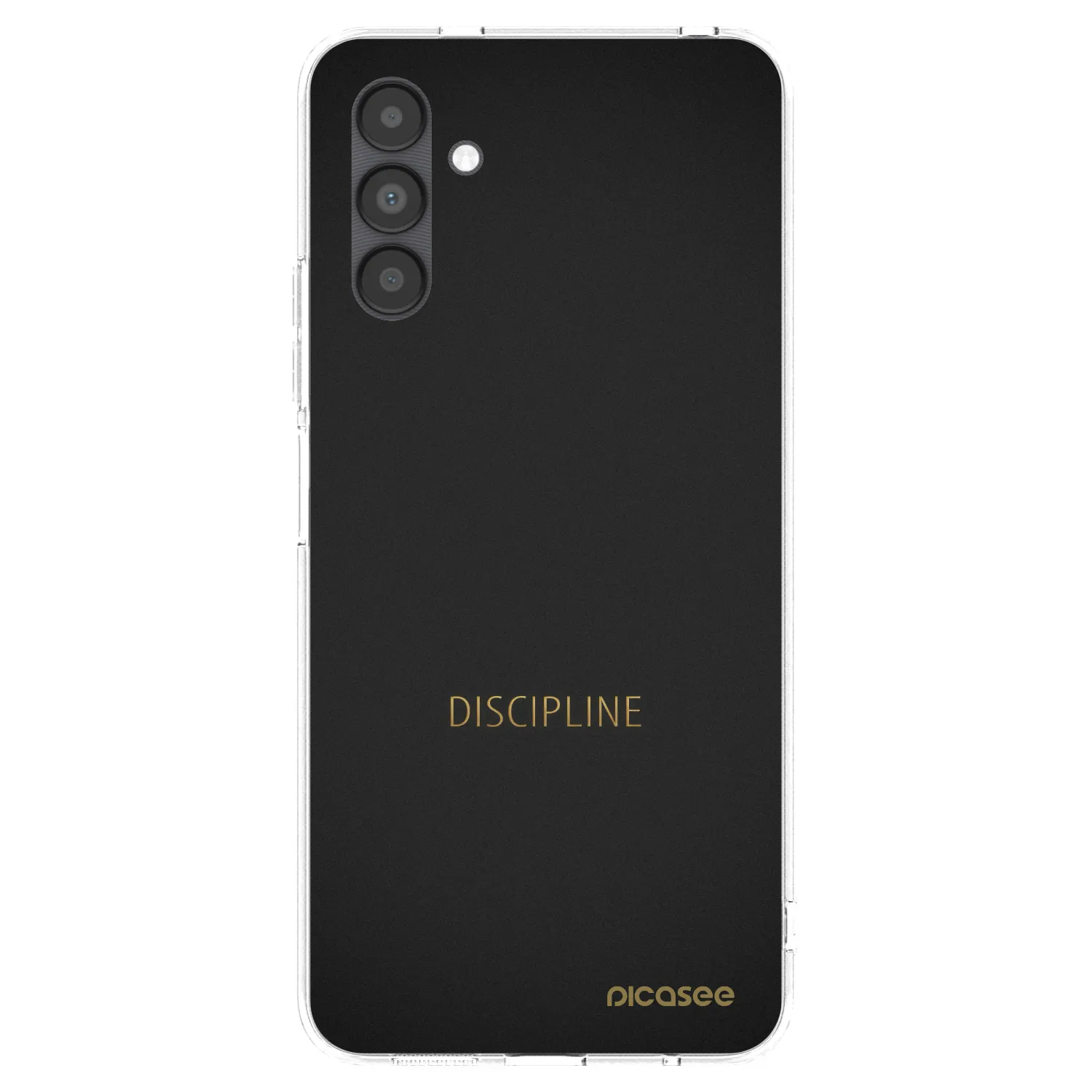 Picasee Samsung Galaxy A04s A047F Hülle - Transparentes Silikon - Discipline