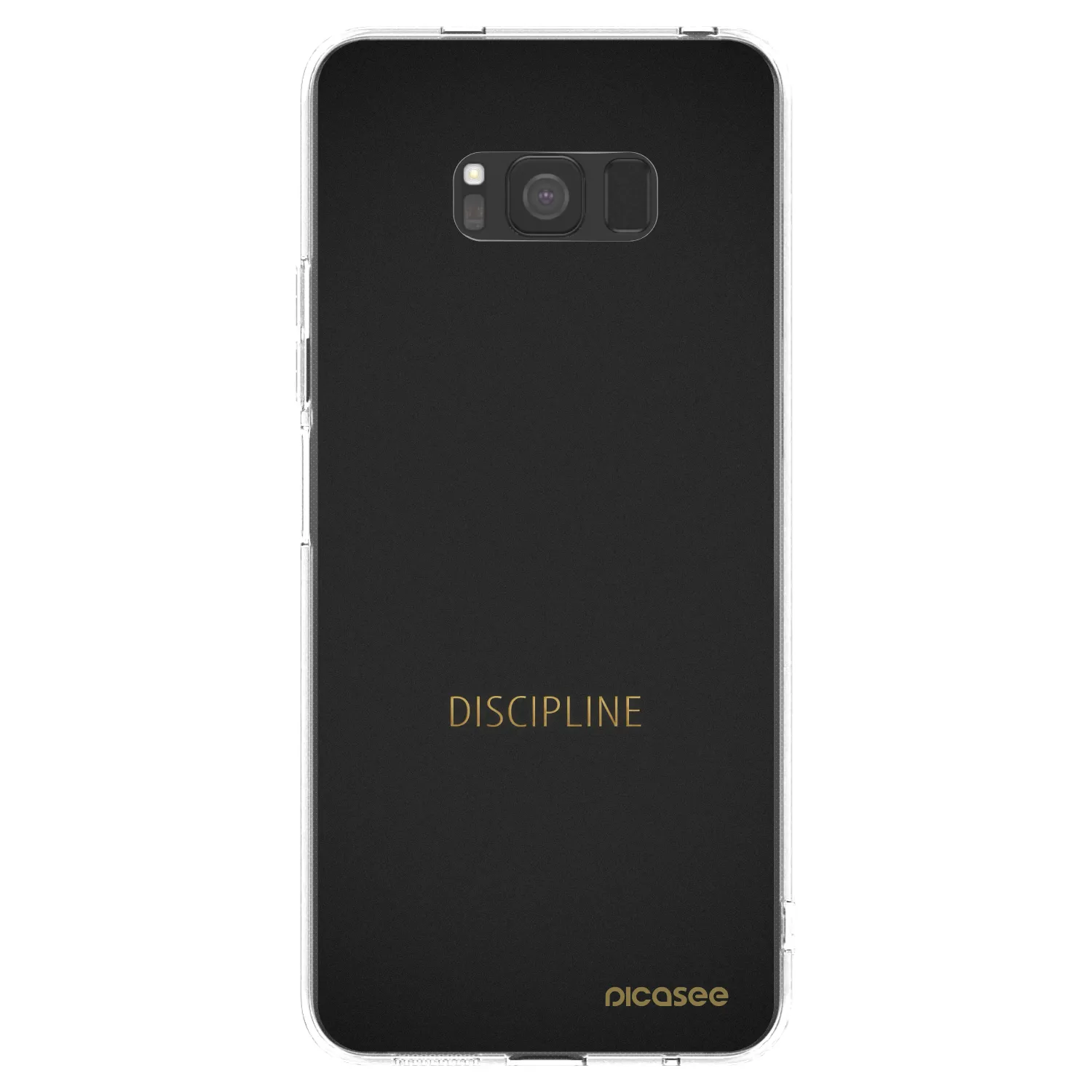 Picasee Samsung Galaxy S8 G950F Hülle - Transparentes Silikon - Discipline