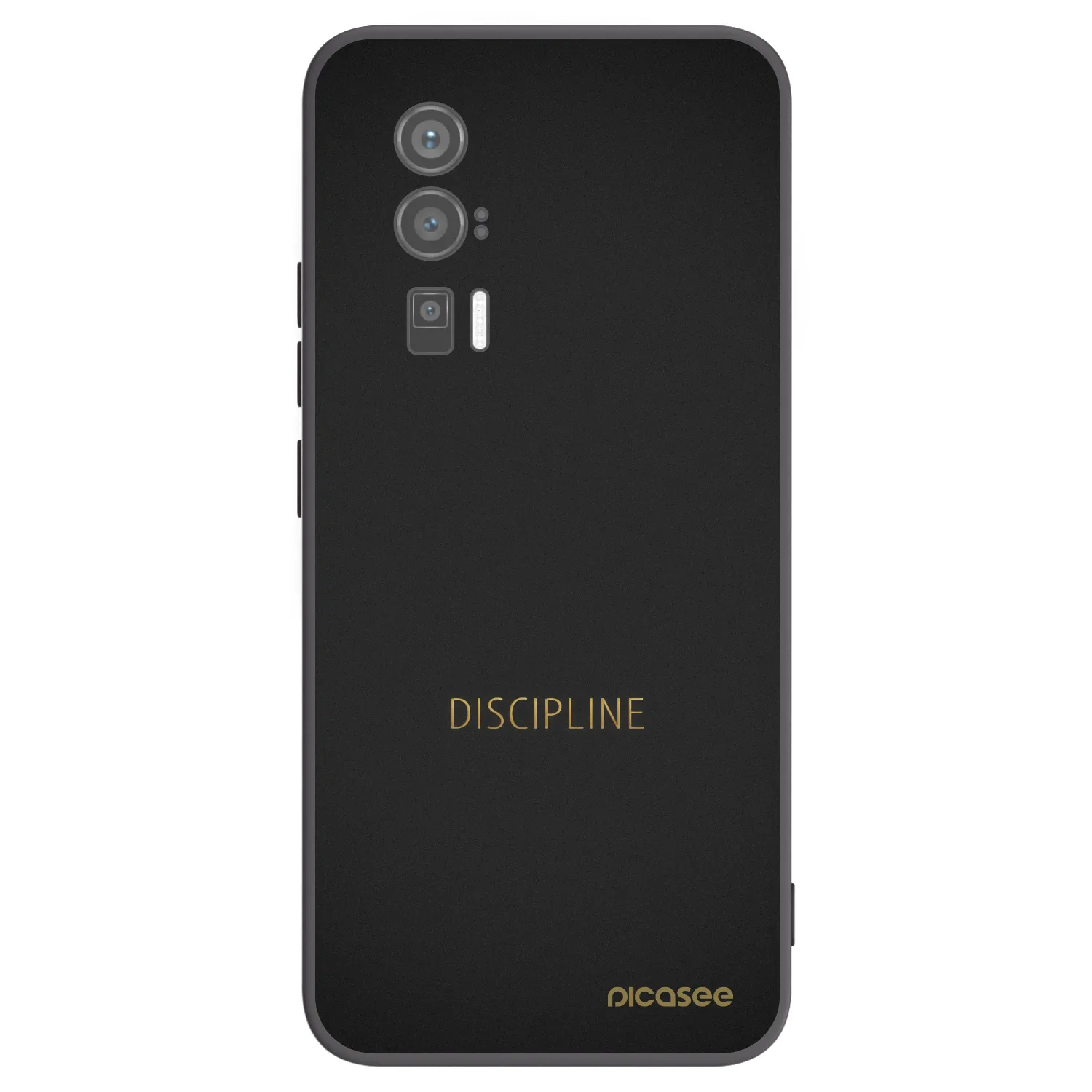 Picasee Xiaomi Poco F5 Pro 5G Hülle - Schwarzes Silikon - Discipline