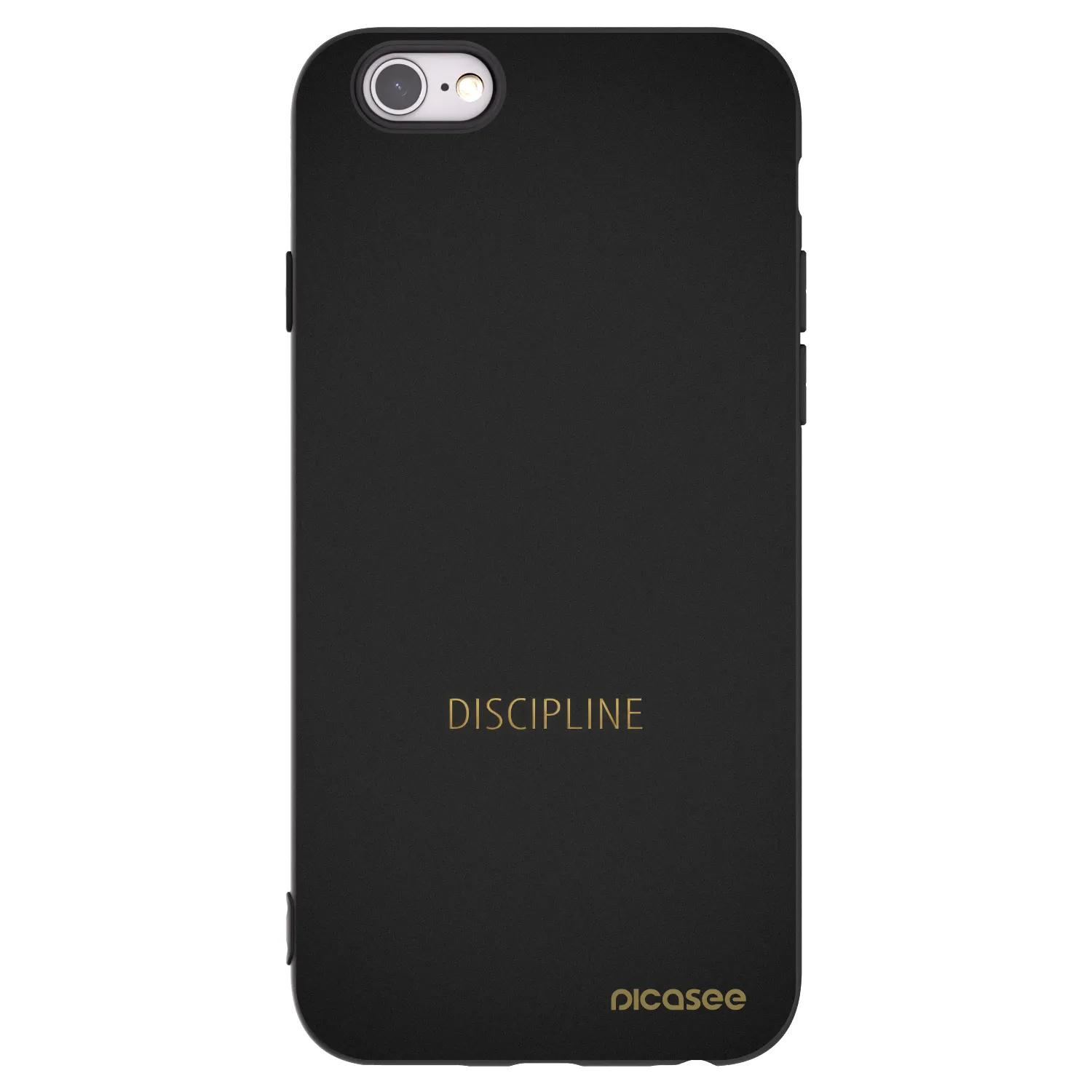 Picasee Apple iPhone 6/6S Hülle - Schwarzes Silikon - Discipline