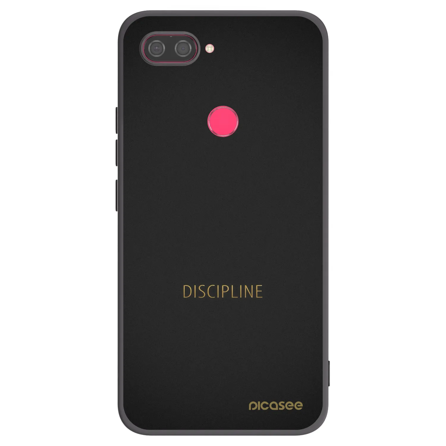 Picasee Xiaomi Mi 8 Lite Hülle - Schwarzes Silikon - Discipline