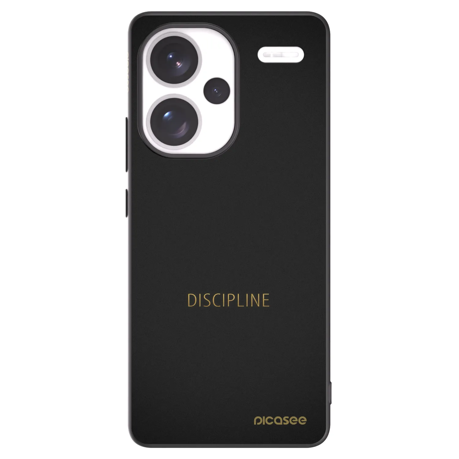 Picasee Xiaomi Redmi Note 13 Pro+ 5G Hülle - Schwarzes Silikon - Discipline