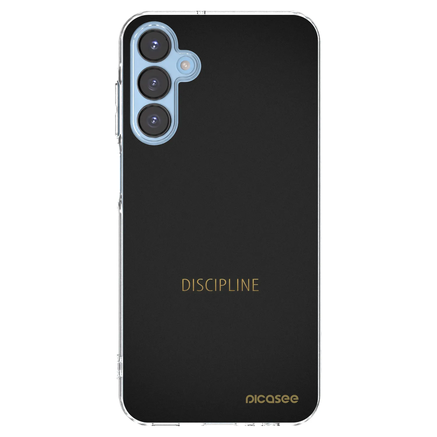 Picasee Samsung Galaxy A15 A156B 5G Hülle - Transparentes Silikon - Discipline