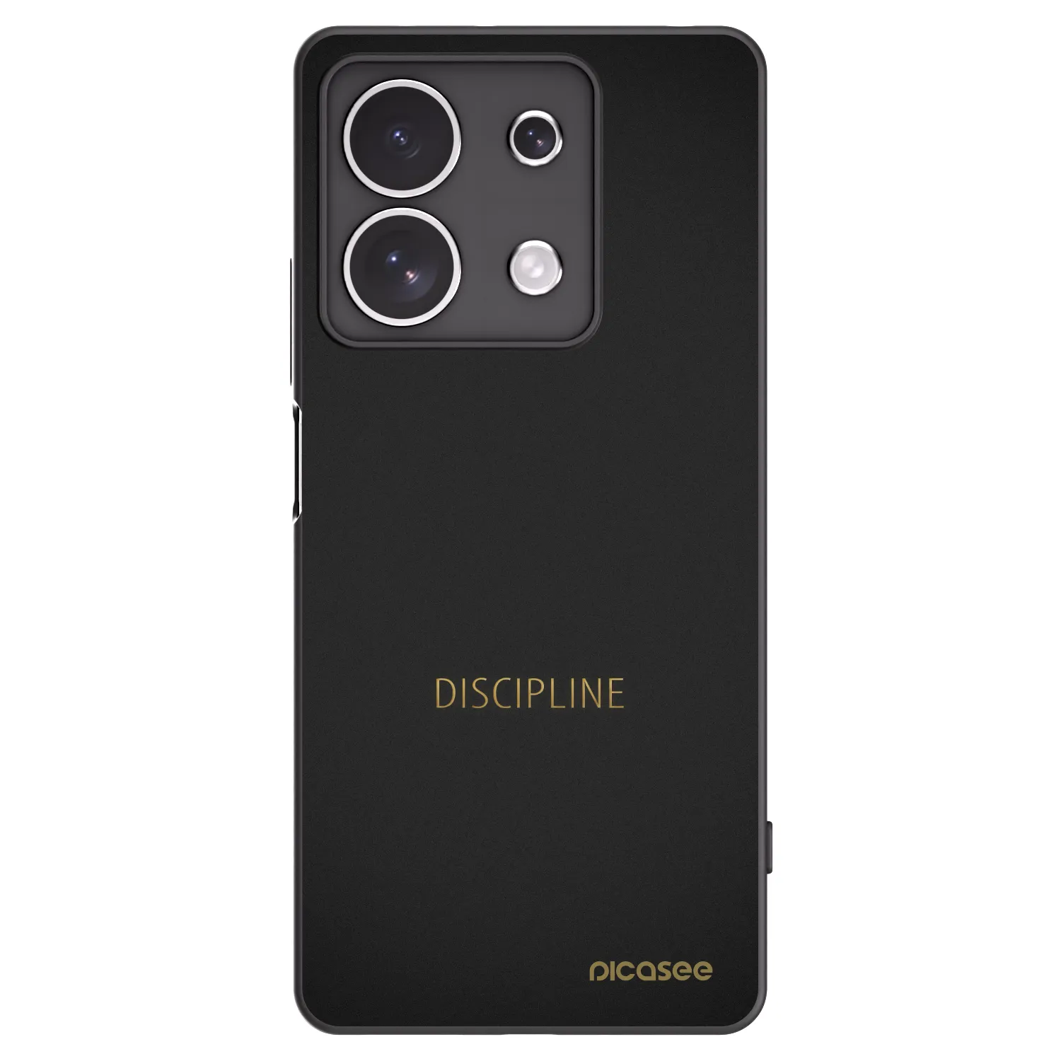 Picasee Xiaomi Redmi Note 13 4G Hülle - Schwarzes Silikon - Discipline