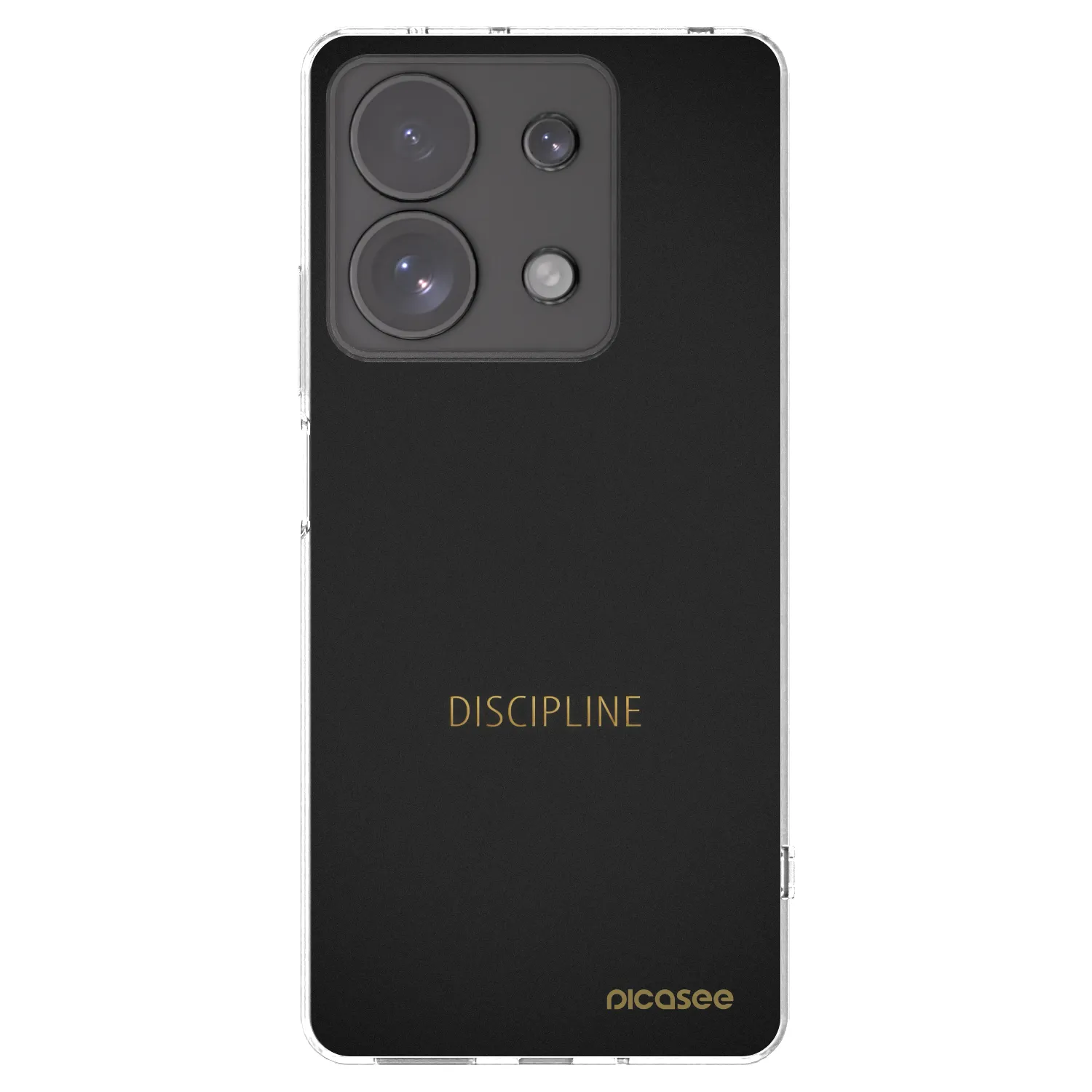 Picasee Xiaomi Redmi Note 13 Pro 4G Hülle - Transparentes Silikon - Discipline