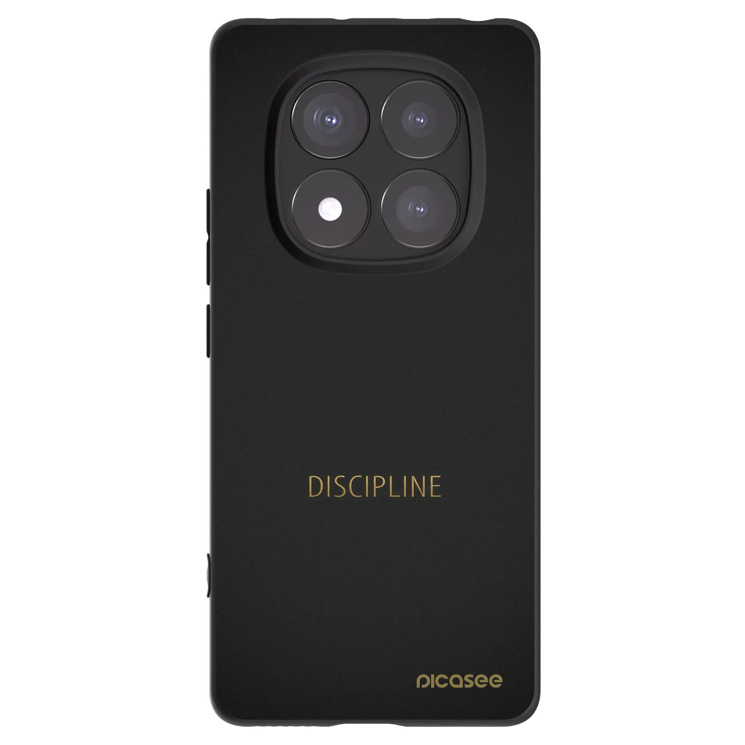 Picasee Xiaomi Redmi Note 14 Pro 5G Hülle - Schwarzes Silikon - Discipline