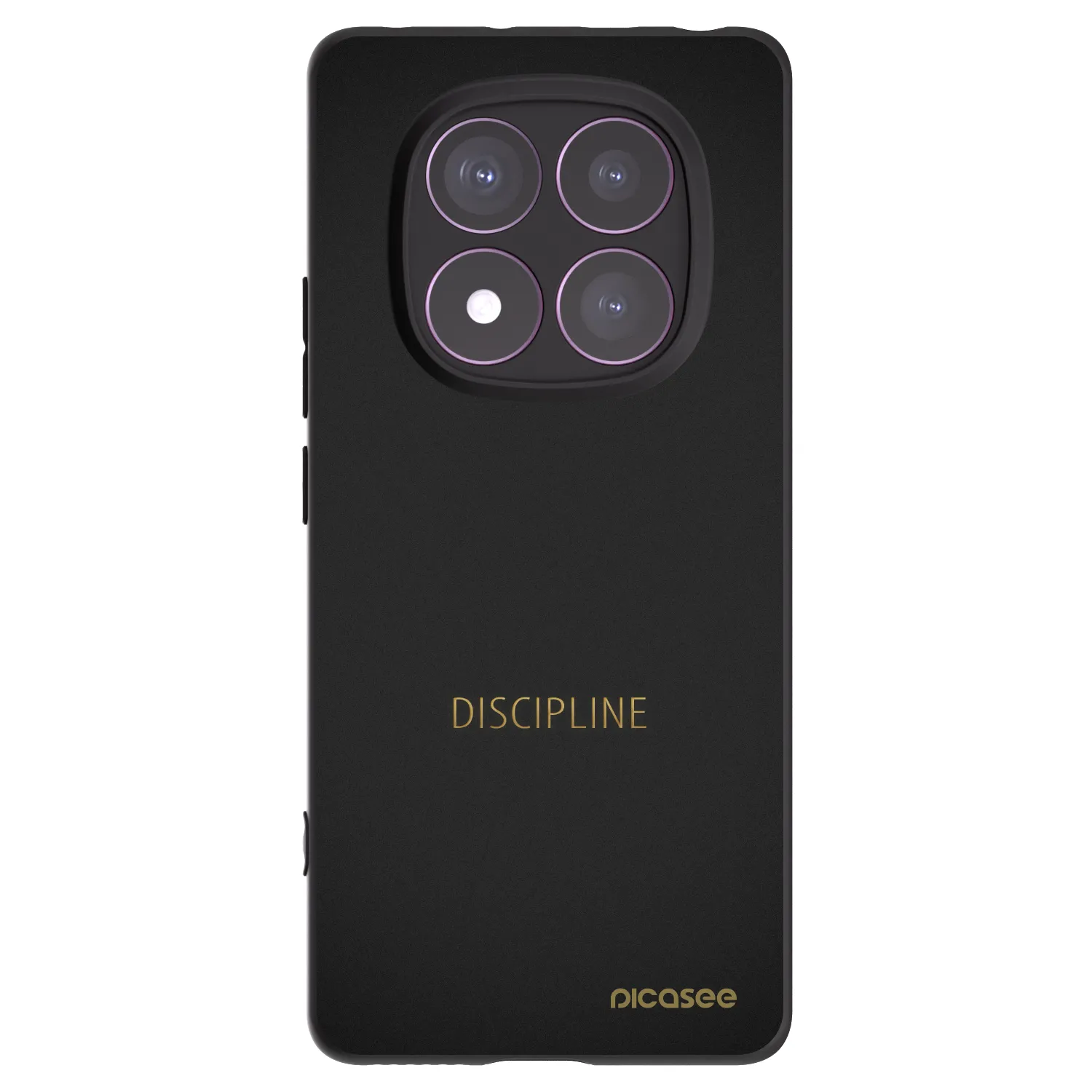 Picasee Xiaomi Redmi Note 14 Pro 4G Hülle - Schwarzes Silikon - Discipline