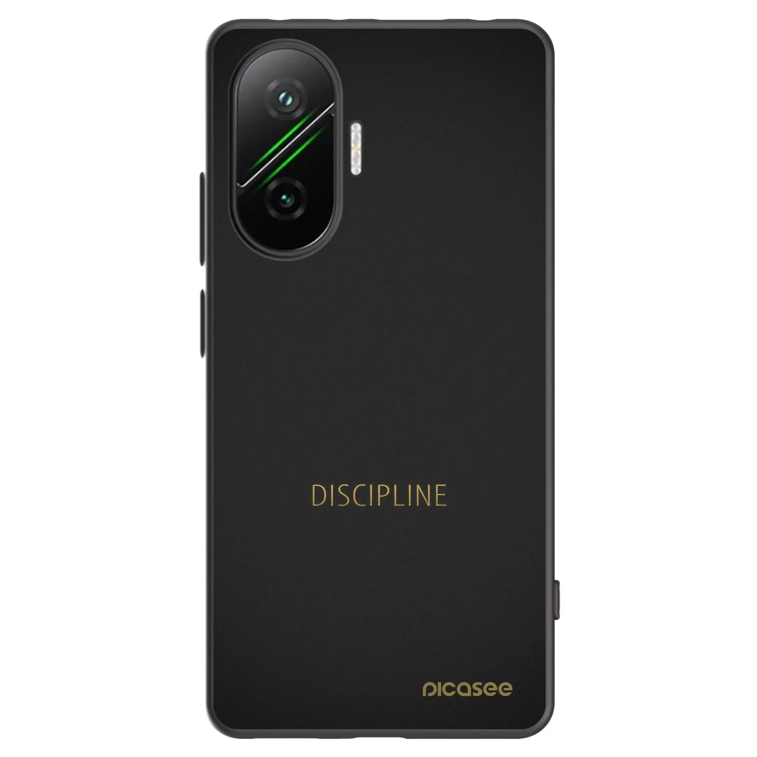 Picasee Xiaomi Poco F7 Pro 5G Hülle - Schwarzes Silikon - Discipline