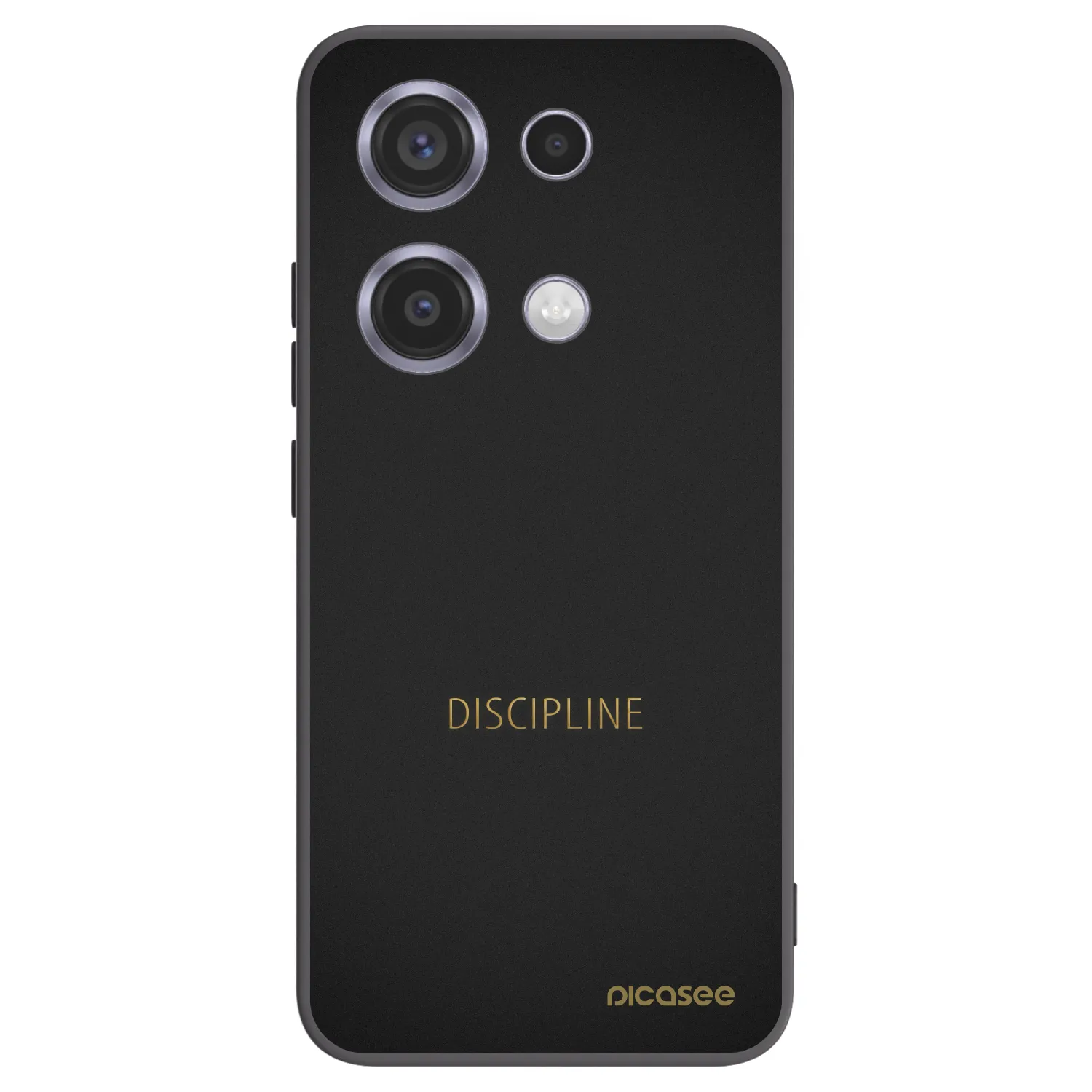 Picasee Xiaomi Redmi Note 14S Hülle - Schwarzes Silikon - Discipline