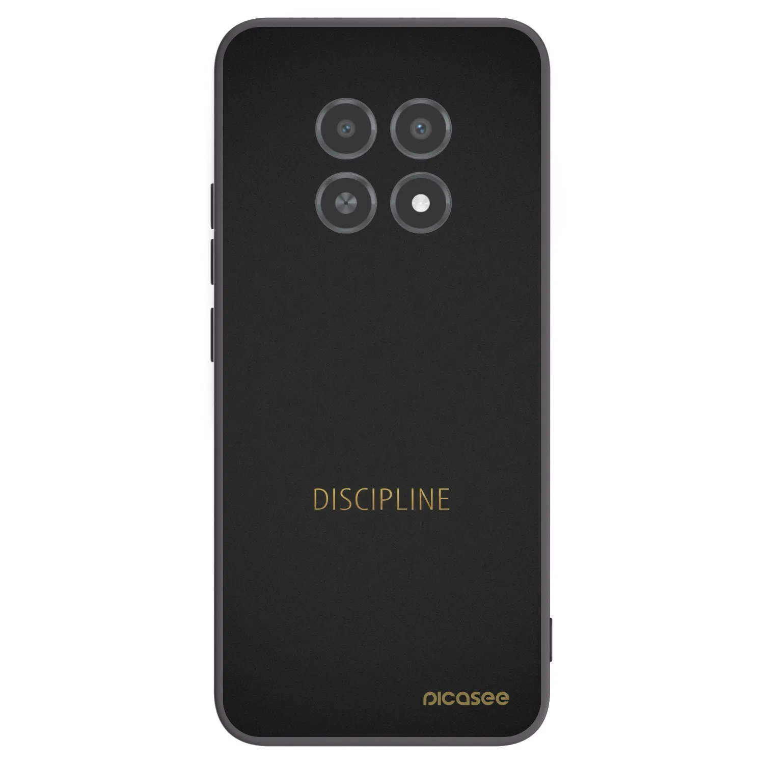 Picasee Realme 12X Hülle - Schwarzes Silikon - Discipline