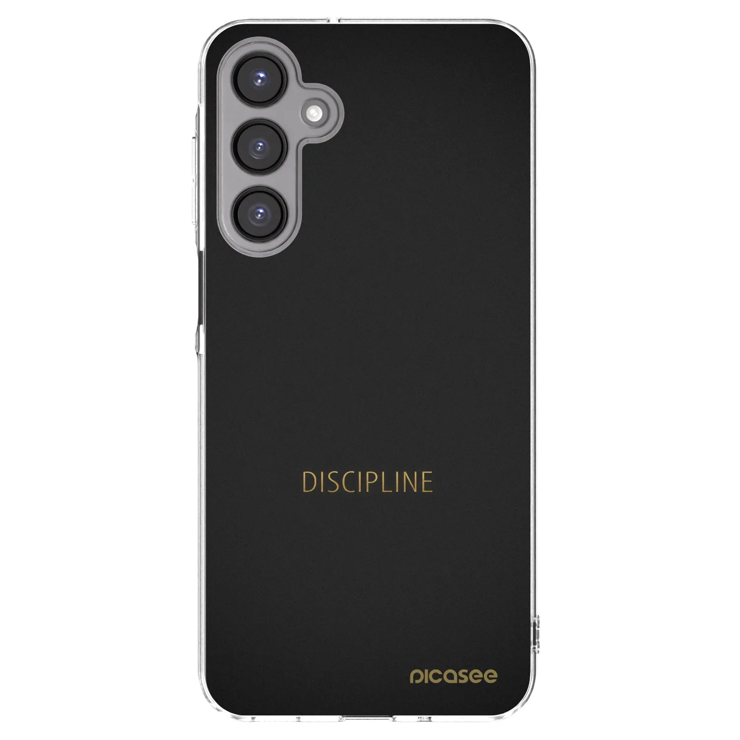 Picasee Samsung Galaxy A16 4G Hülle - Transparentes Silikon - Discipline