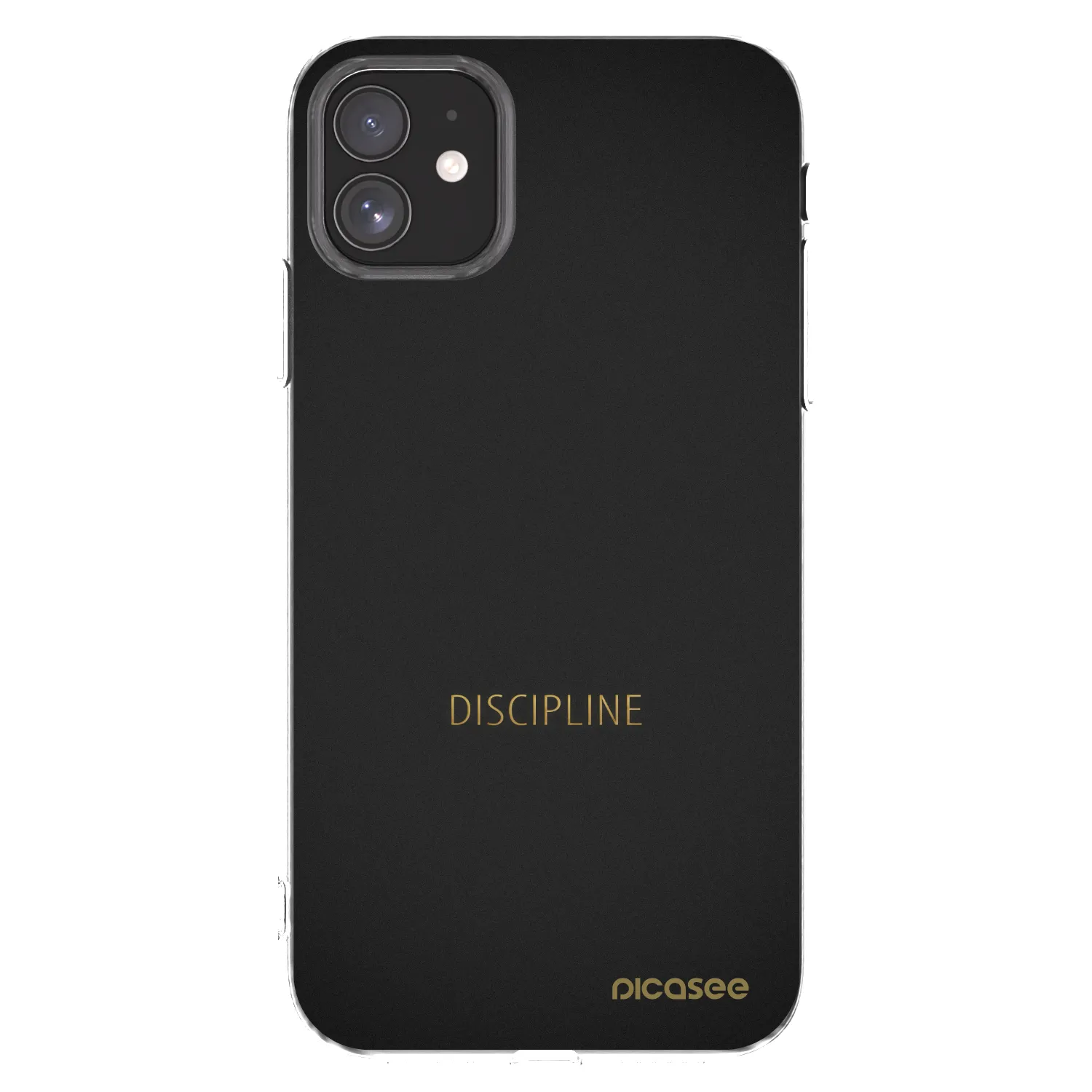 Picasee Apple iPhone 11 Hülle - Transparentes Silikon - Discipline
