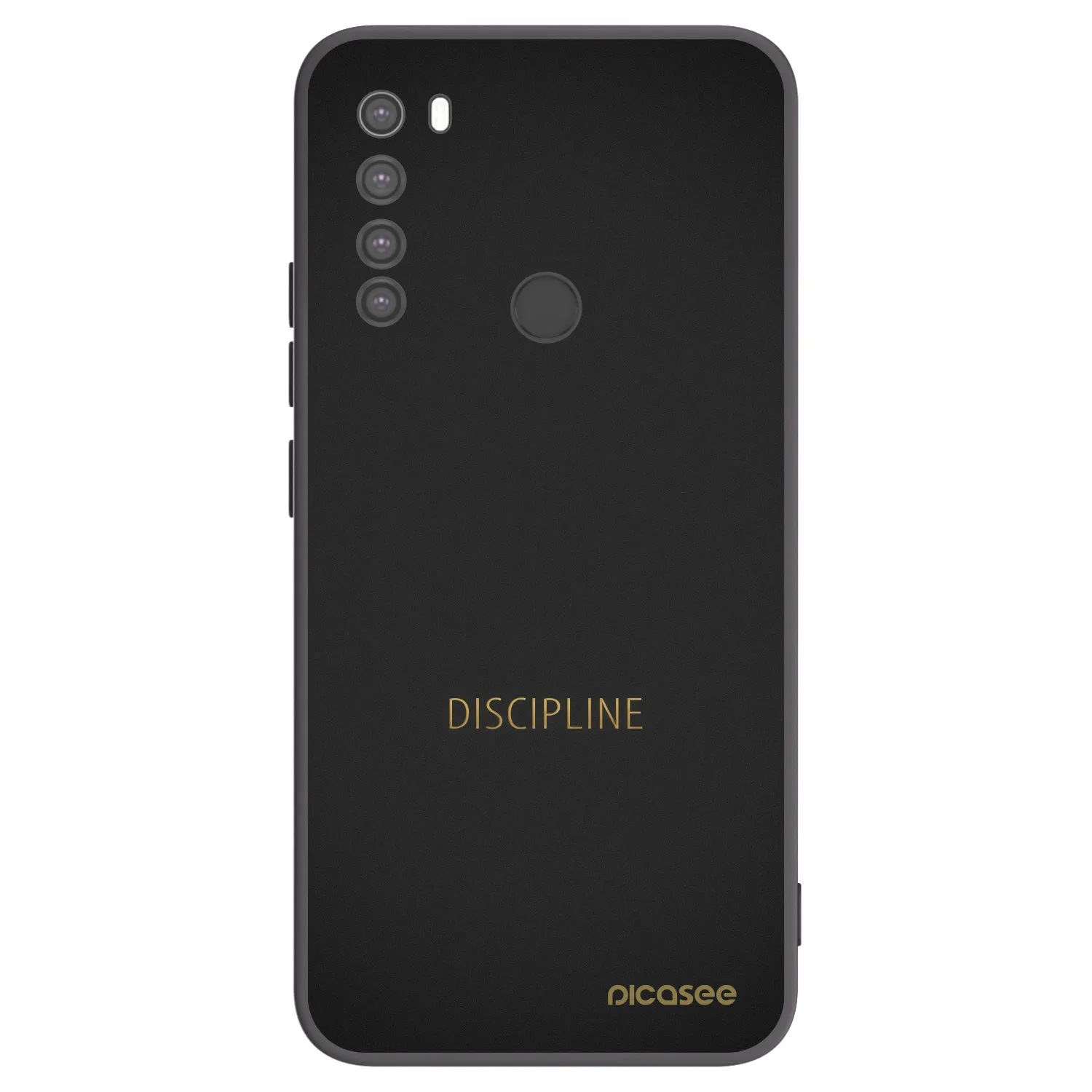 Picasee Xiaomi Redmi Note 8 Hülle - Schwarzes Silikon - Discipline