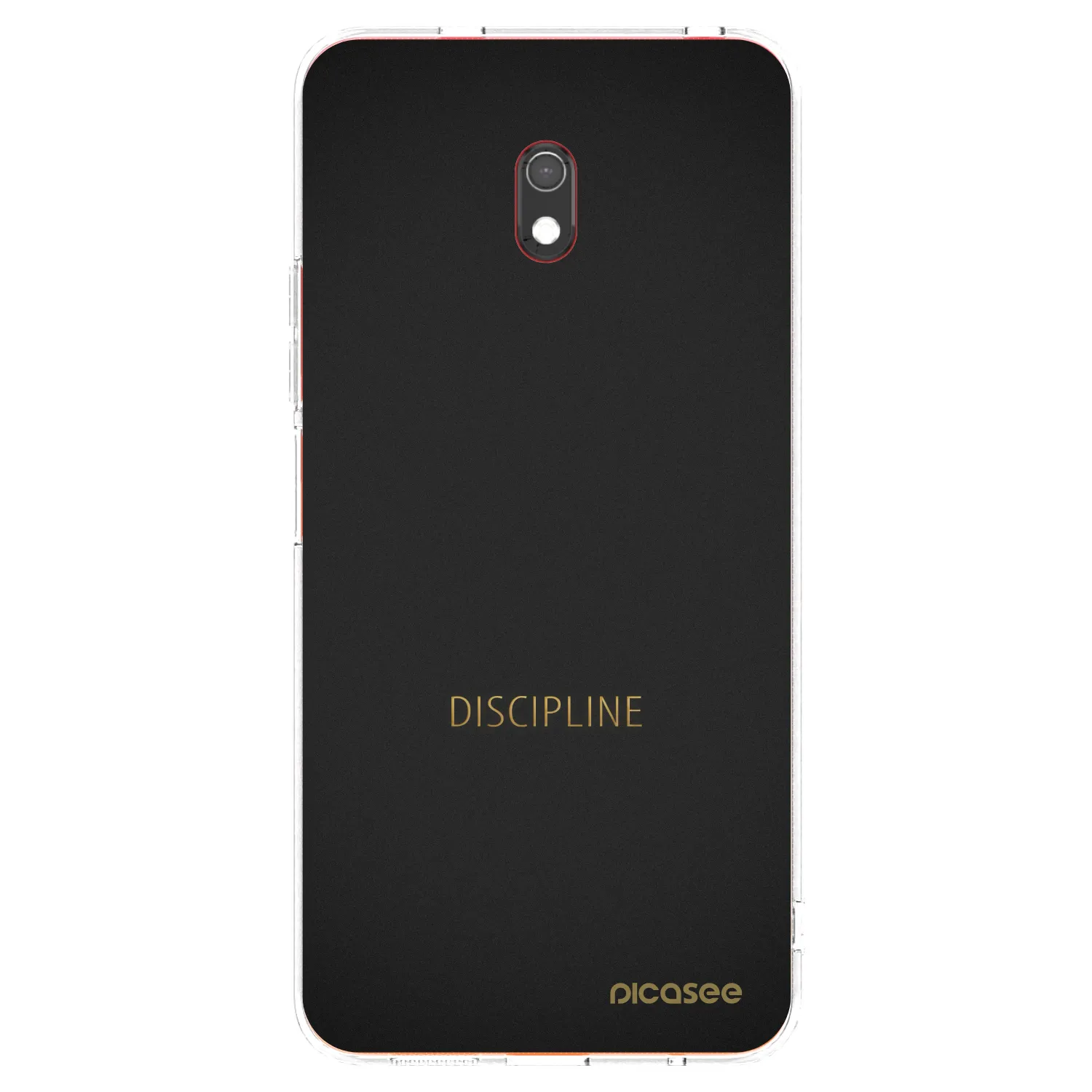 Picasee Xiaomi Redmi 8A Hülle - Transparentes Silikon - Discipline