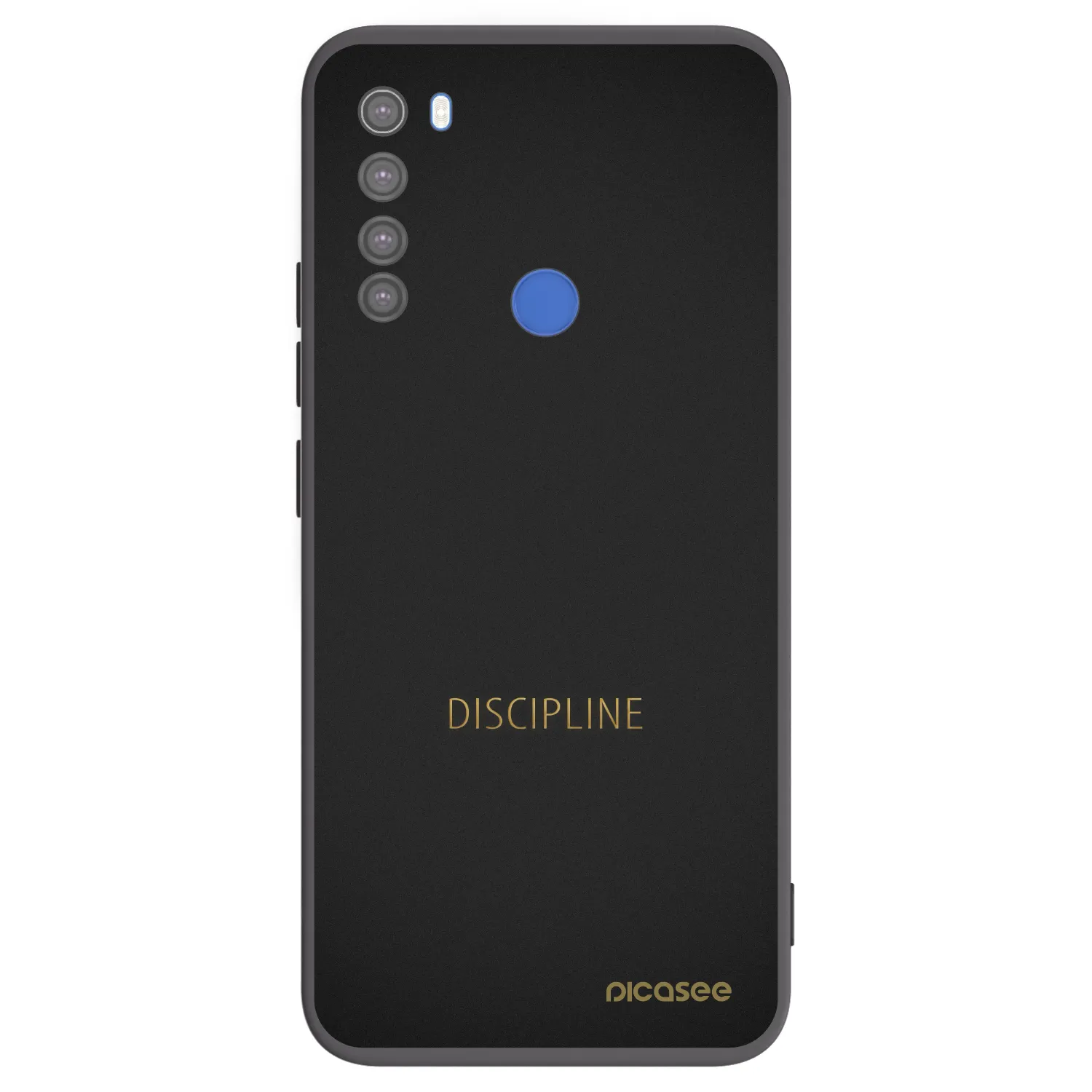Picasee Xiaomi Redmi Note 8T Hülle - Schwarzes Silikon - Discipline