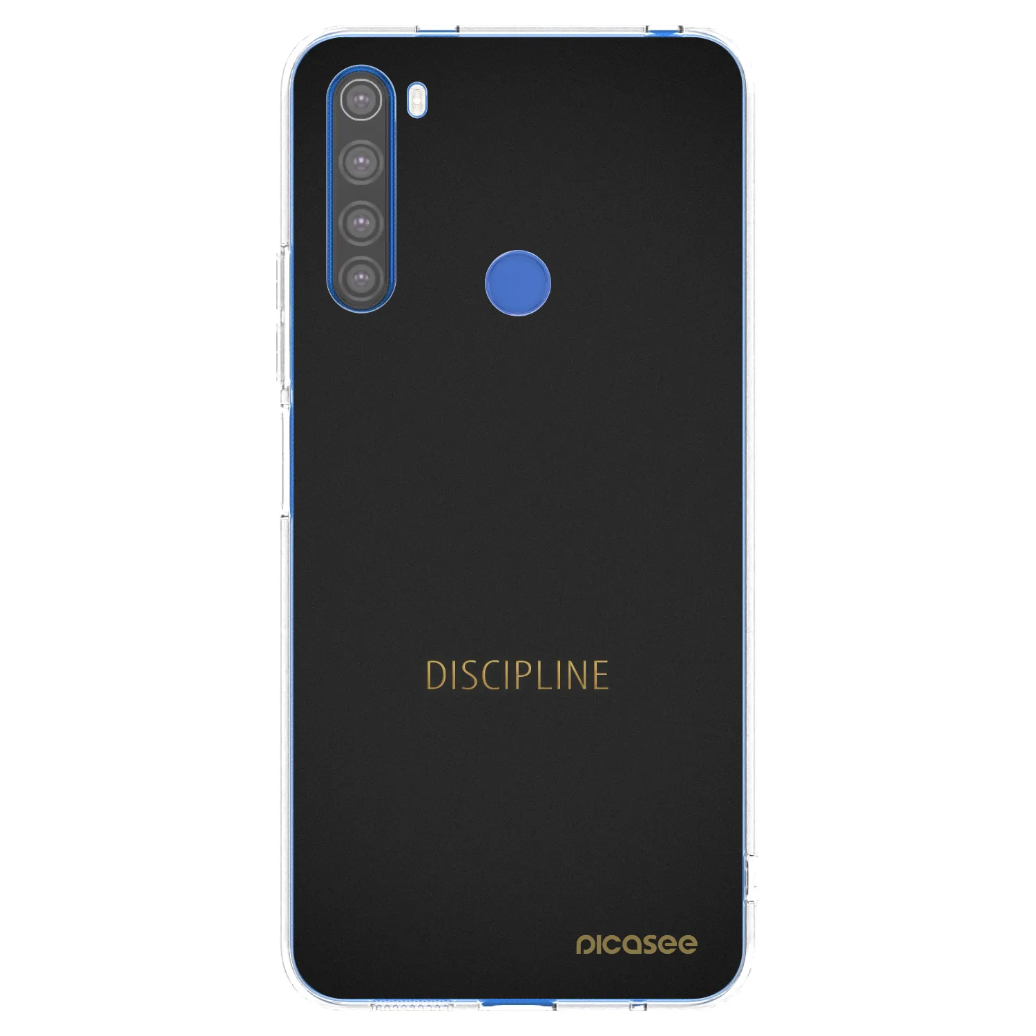 Picasee Xiaomi Redmi Note 8T Hülle - Transparentes Silikon - Discipline