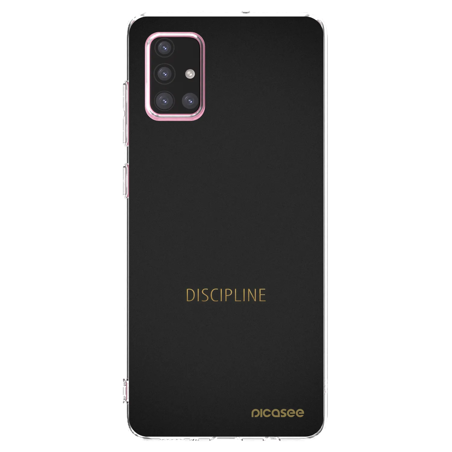 Picasee Samsung Galaxy A71 A715F Hülle - Transparentes Silikon - Discipline