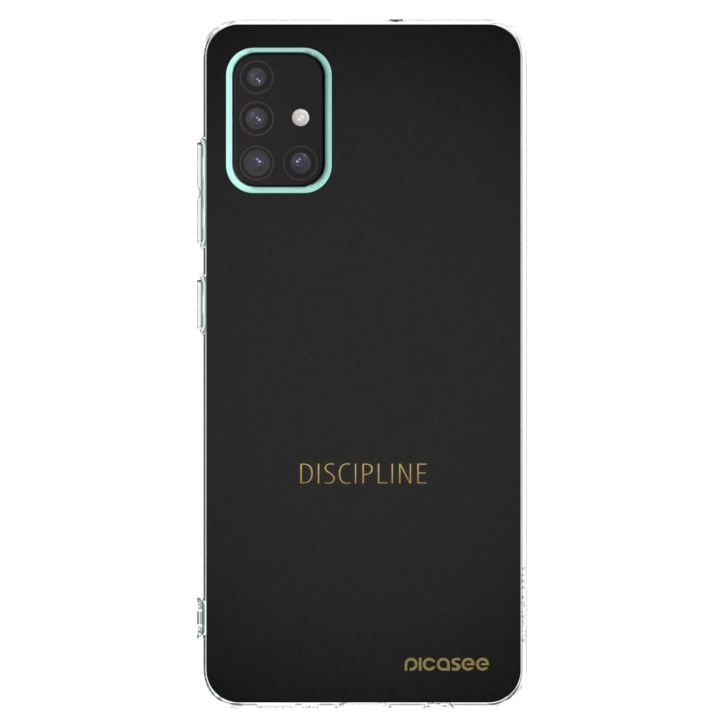Picasee Samsung Galaxy A51 A515F Hülle - Transparentes Silikon - Discipline