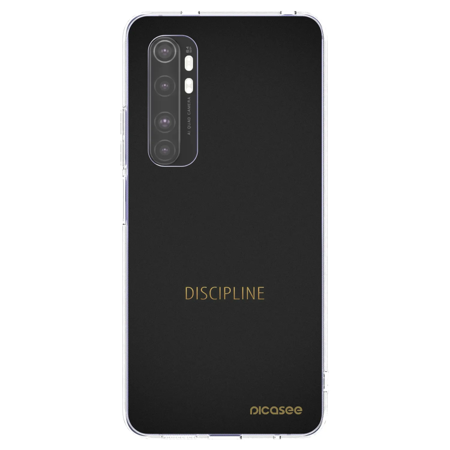 Picasee Xiaomi Mi Note 10 Lite Hülle - Transparentes Silikon - Discipline