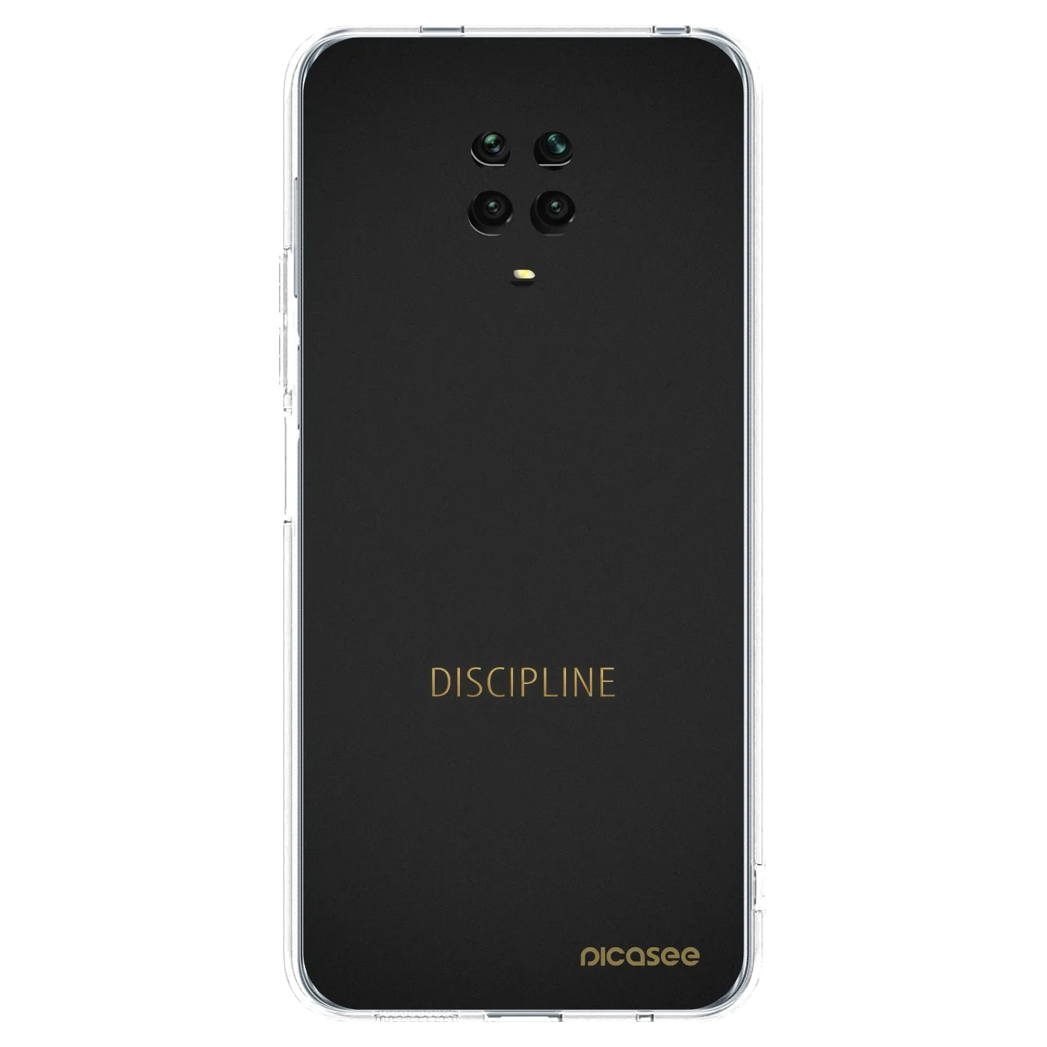 Picasee Xiaomi Redmi Note 9S Hülle - Transparentes Silikon - Discipline