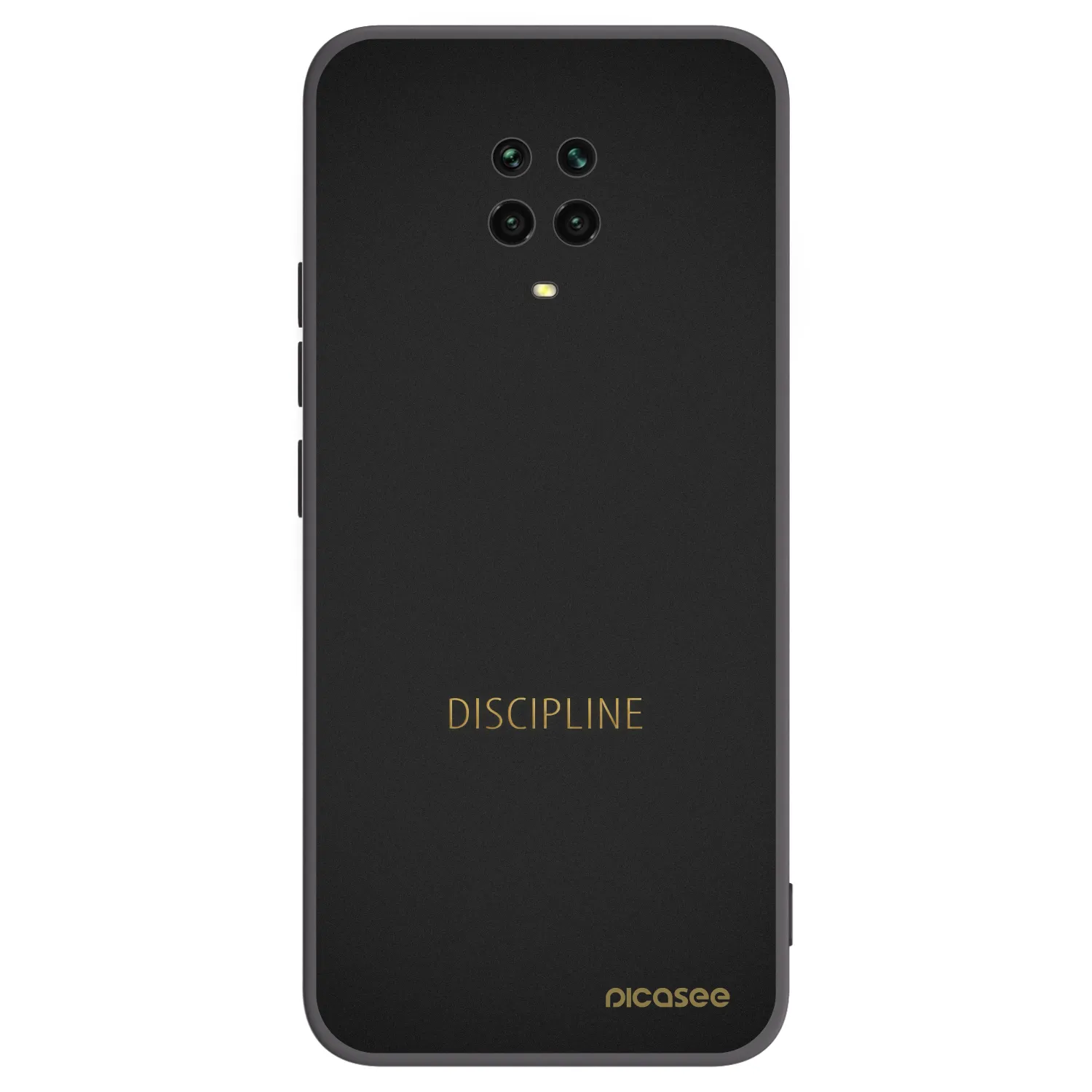 Picasee Xiaomi Redmi Note 9S Hülle - Schwarzes Silikon - Discipline