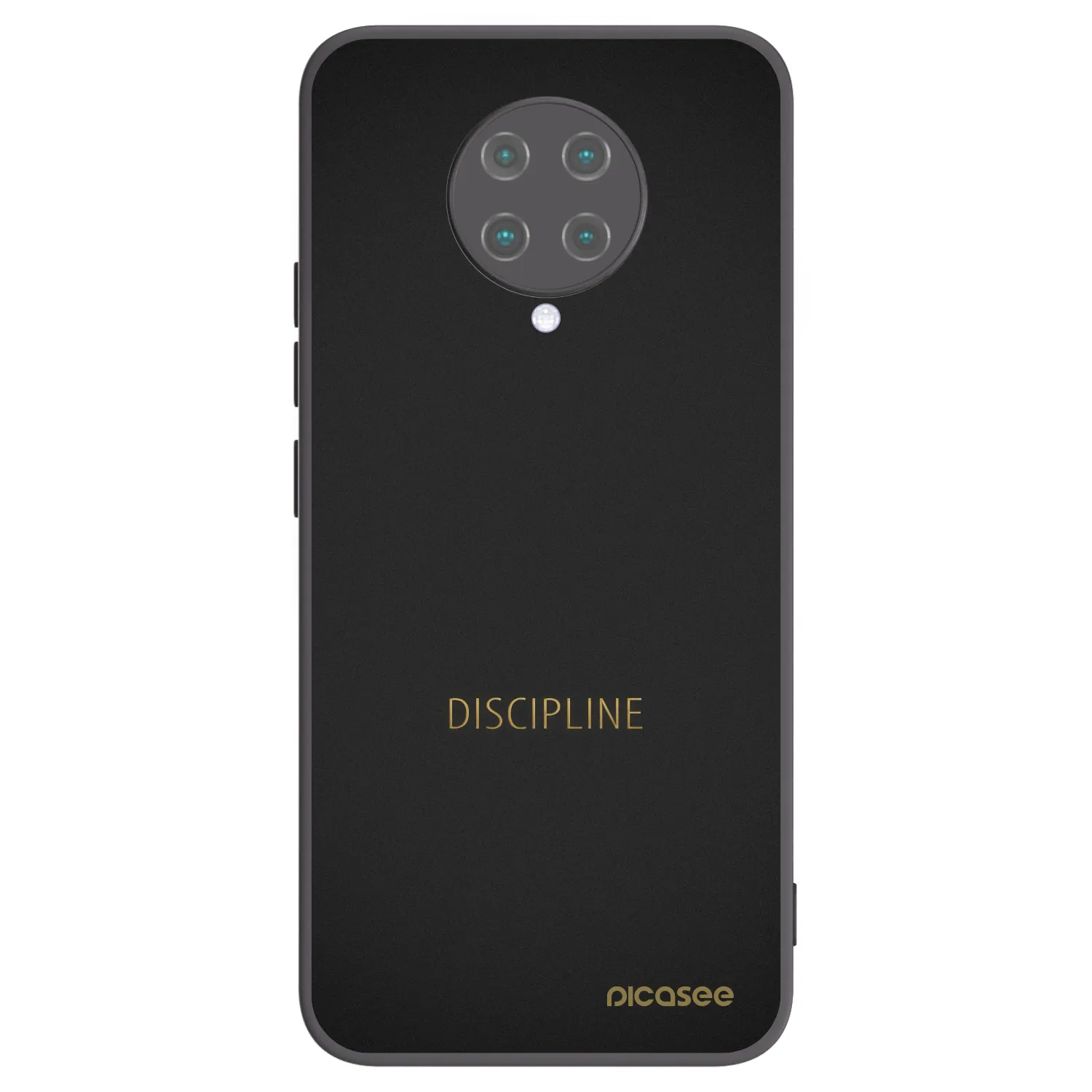 Picasee Xiaomi Poco F2 Pro Hülle - Schwarzes Silikon - Discipline