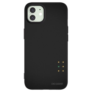 Picasee Apple iPhone 12 Hülle - Schwarzes Silikon - Pulse