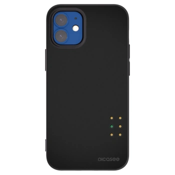 Picasee Apple iPhone 12 mini Hülle - Schwarzes Silikon - Pulse