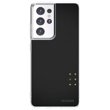 Picasee Samsung Galaxy S21 Ultra 5G G998B Hülle - Transparentes Silikon - Pulse