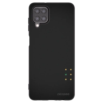 Picasee Samsung Galaxy M12 M127F Hülle - Schwarzes Silikon - Pulse