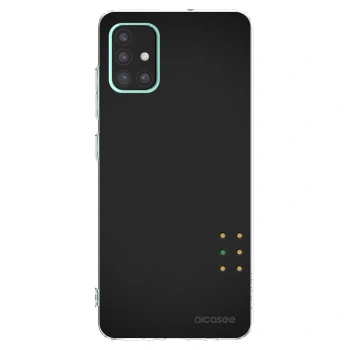 Picasee Samsung Galaxy A51 A515F Hülle - Transparentes Silikon - Pulse