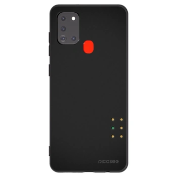 Picasee Samsung Galaxy A21s Hülle - Schwarzes Silikon - Pulse