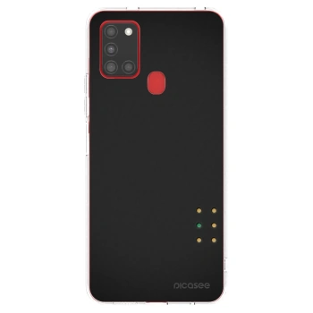 Picasee Samsung Galaxy A21s Hülle - Transparentes Silikon - Pulse