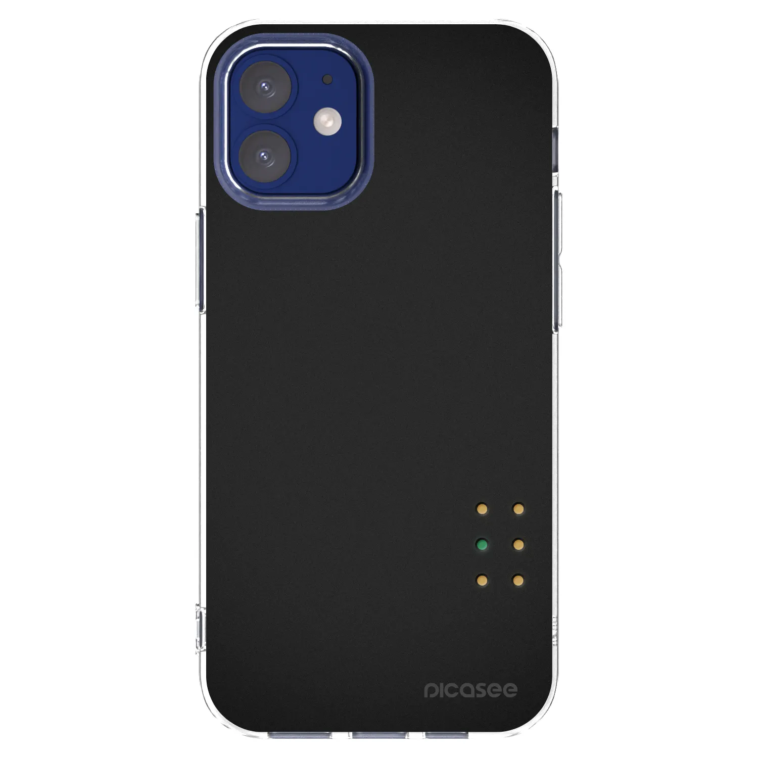 Picasee Apple iPhone 12 mini Hülle - Transparentes Silikon - Pulse