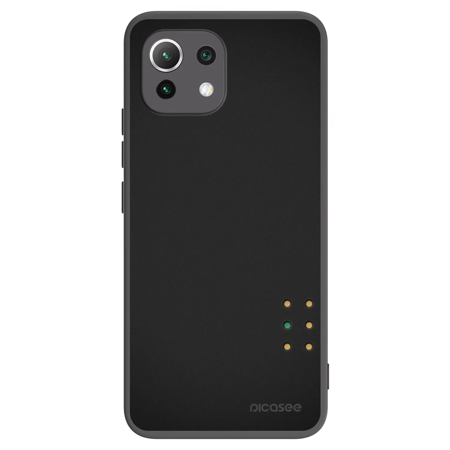 Picasee Xiaomi Mi 11 Lite Hülle - Schwarzes Silikon - Pulse